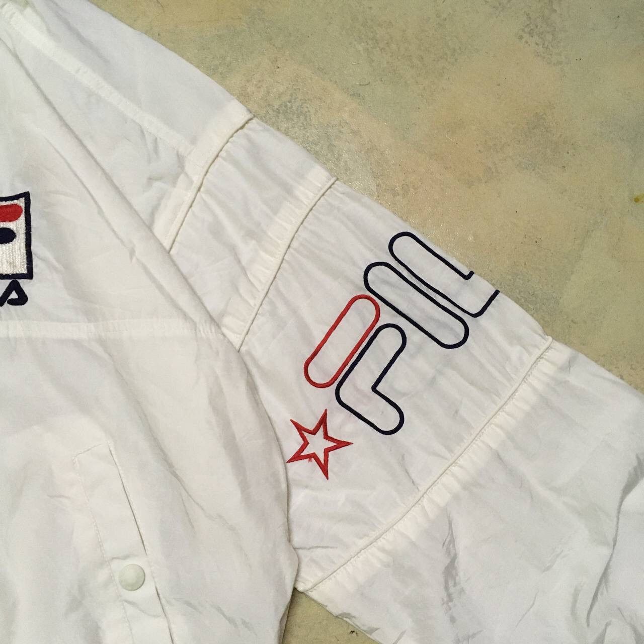Fila Vintage Fila Bomber Jacket Big Logo Size US L / EU 52-54 / 3 - 5 Thumbnail