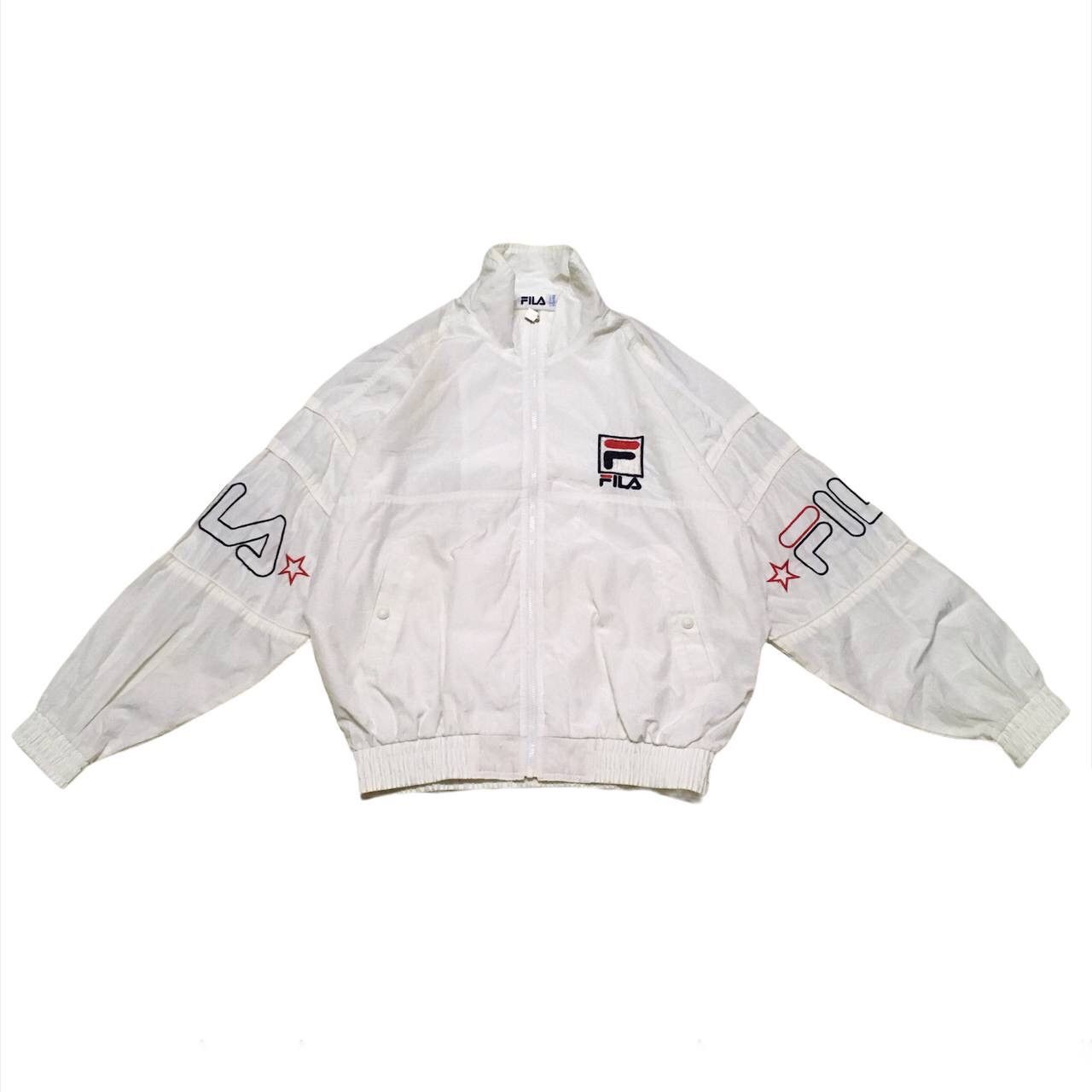 Fila Vintage Fila Bomber Jacket Big Logo Size US L / EU 52-54 / 3 - 2 Thumbnail