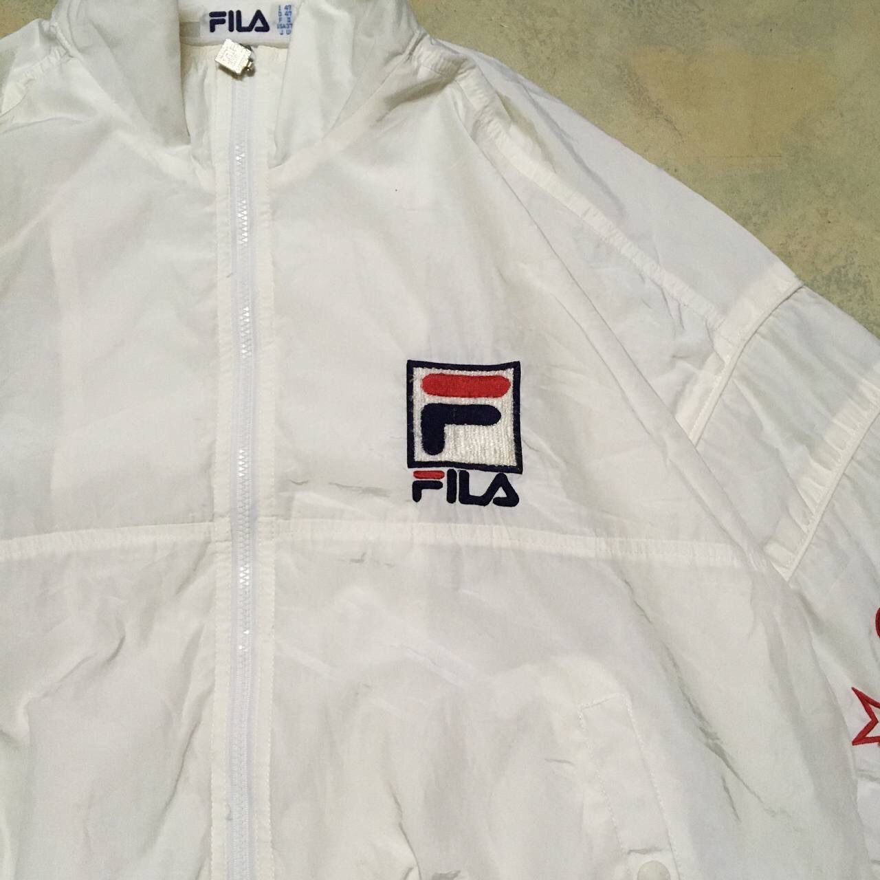 Fila Vintage Fila Bomber Jacket Big Logo Size US L / EU 52-54 / 3 - 4 Thumbnail