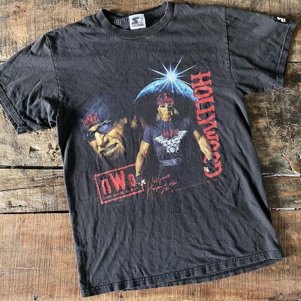 Vintage 90s 1999 Starter Hollywood Hulk Hogan T-shirt