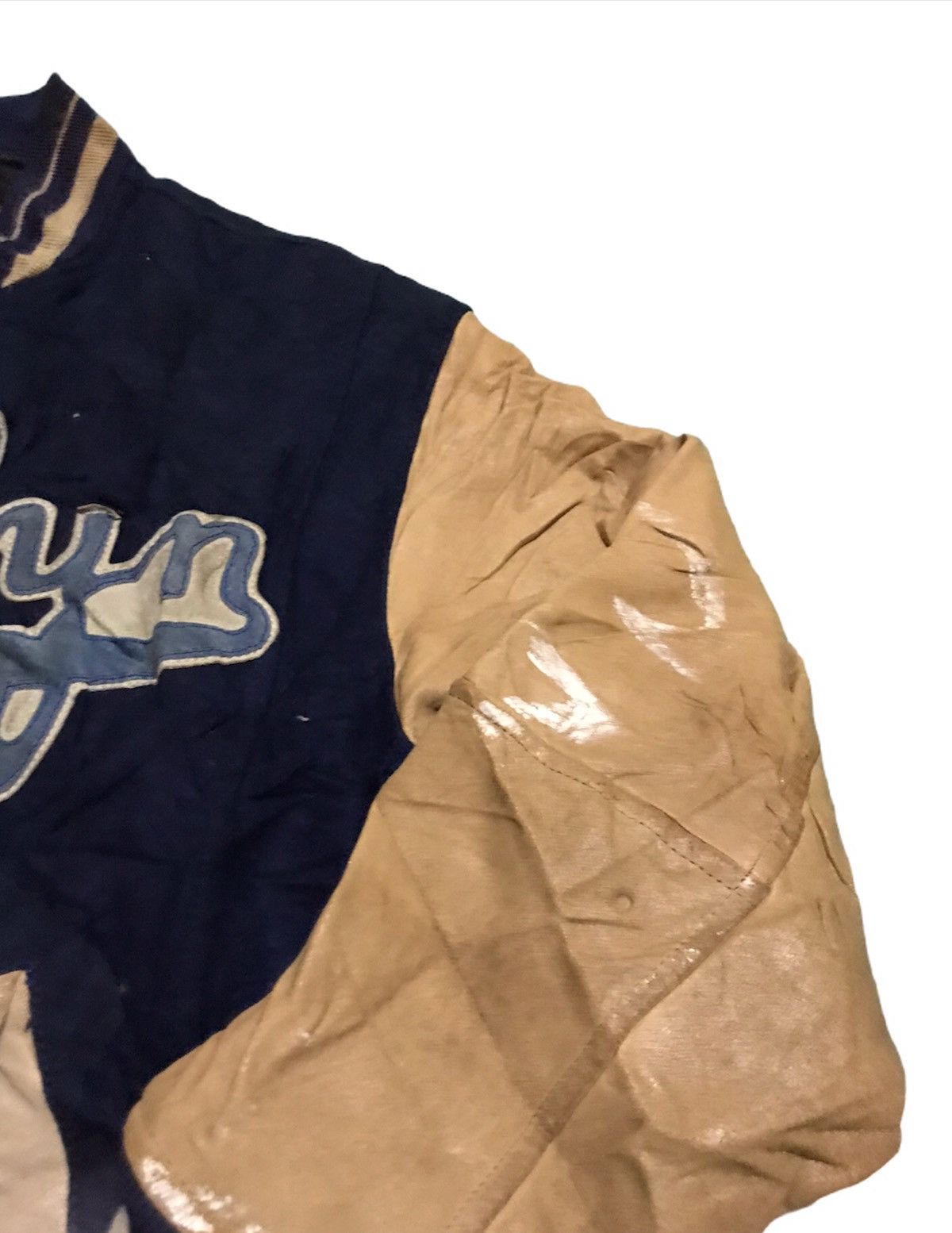 Vintage Pickup !! Mirage pig skin logo varsity jacket Size US L / EU 52-54 / 3 - 5 Thumbnail