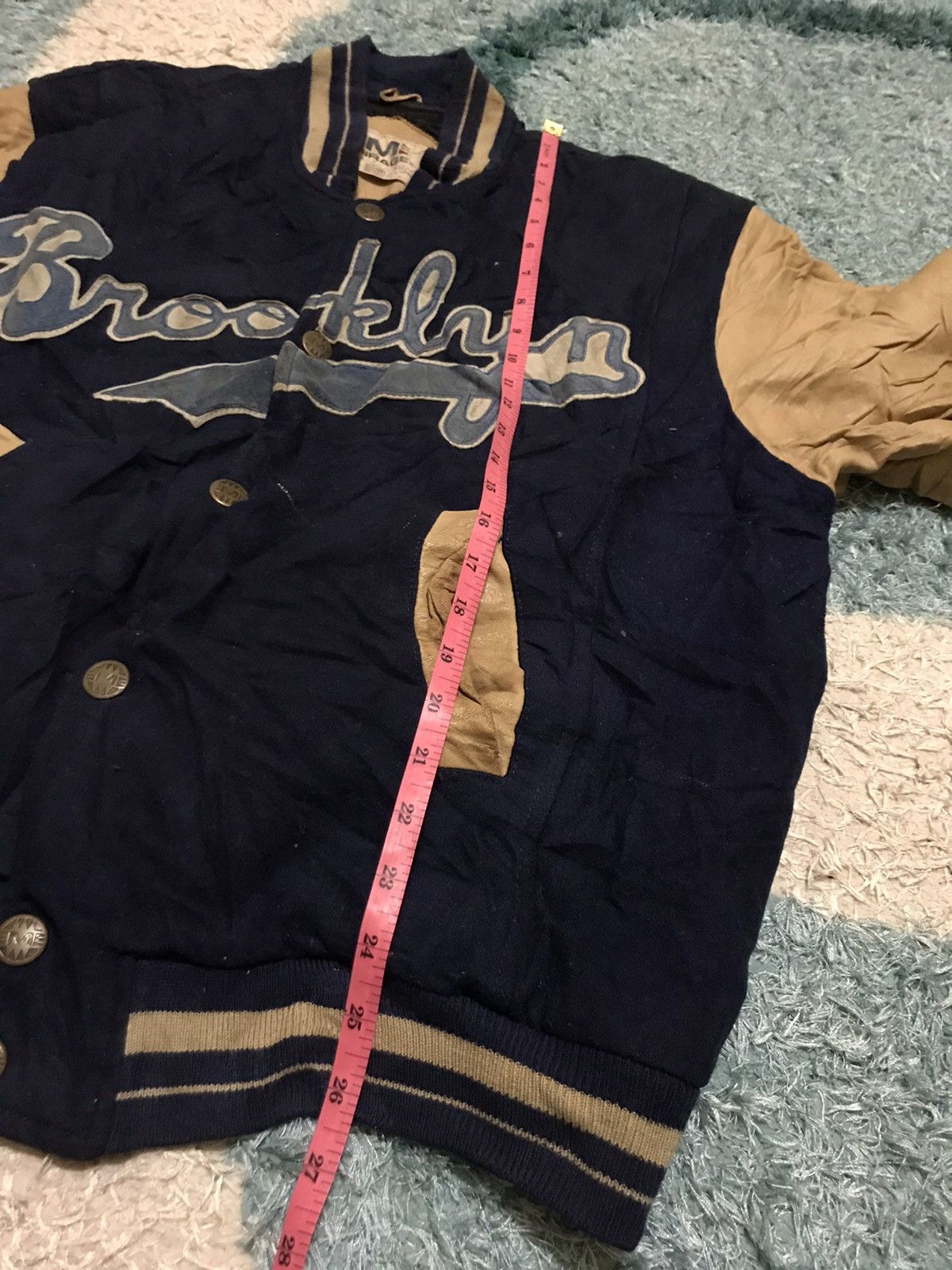 Vintage Pickup !! Mirage pig skin logo varsity jacket Size US L / EU 52-54 / 3 - 14 Thumbnail