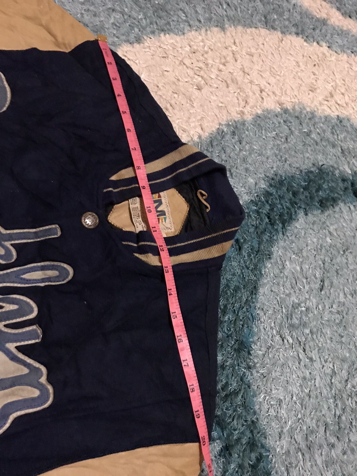 Vintage Pickup !! Mirage pig skin logo varsity jacket Size US L / EU 52-54 / 3 - 15 Thumbnail