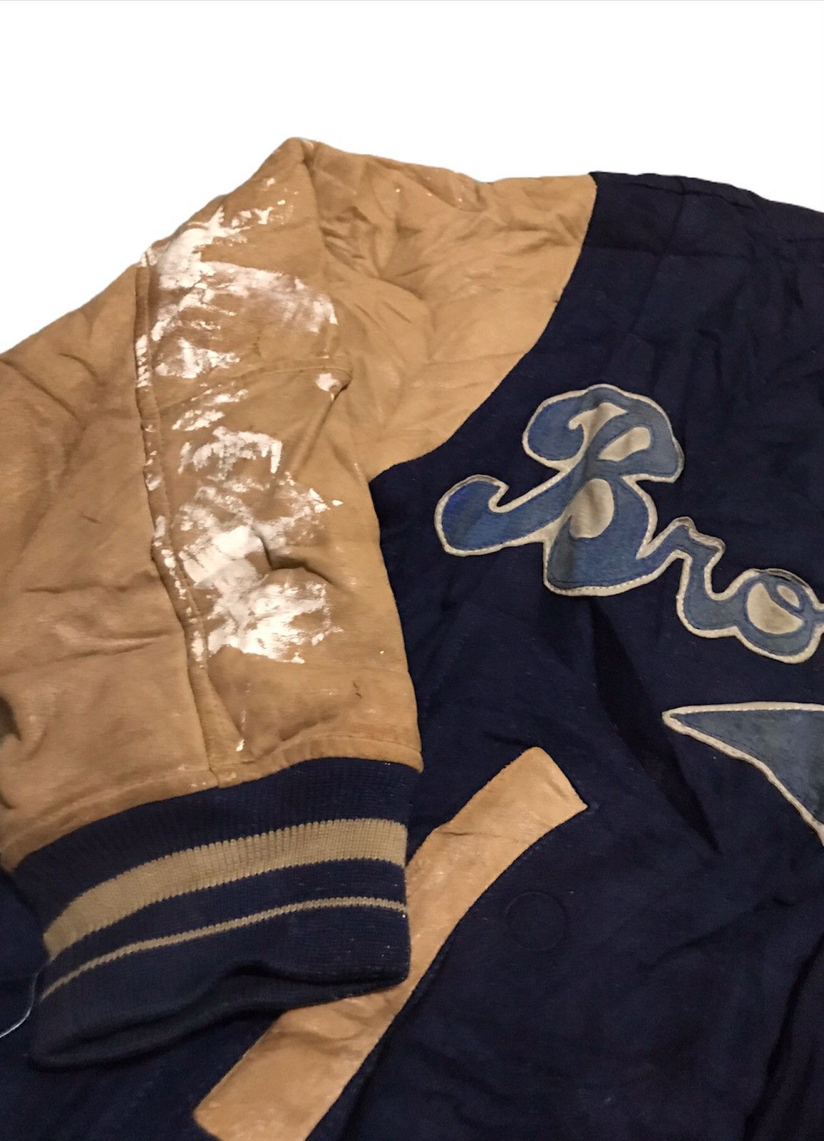 Vintage Pickup !! Mirage pig skin logo varsity jacket Size US L / EU 52-54 / 3 - 6 Thumbnail