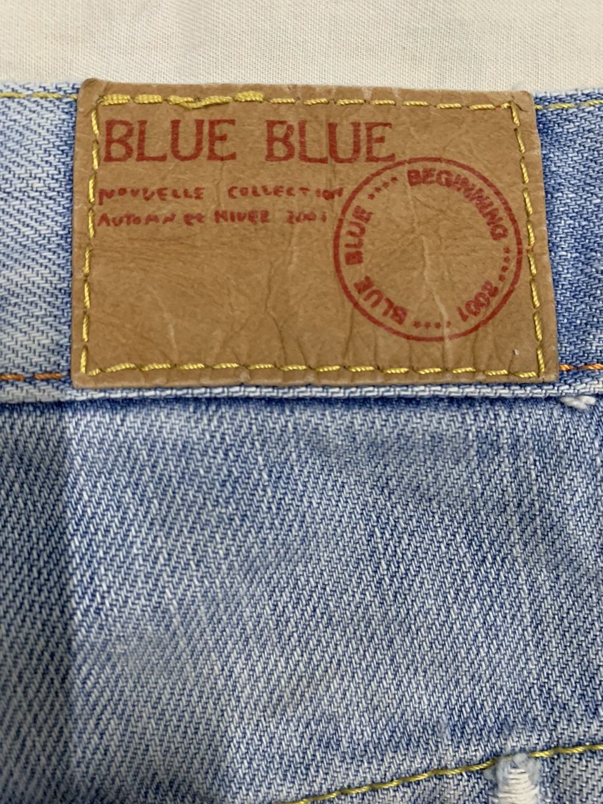 Blue Blue Japan Blue Blue Japan Light Wash Clawmark Distressed Denim Shorts Size 29" - 15 Thumbnail