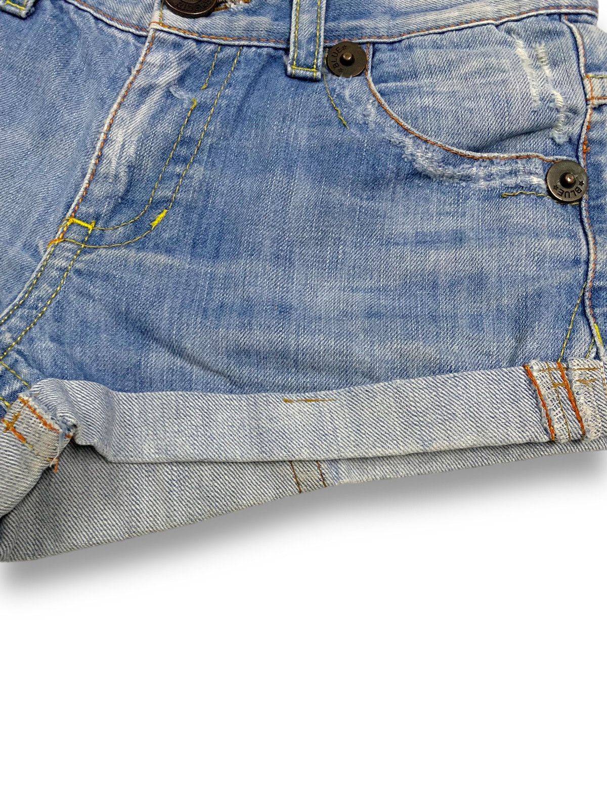 Blue Blue Japan Blue Blue Japan Light Wash Clawmark Distressed Denim Shorts Size 29" - 12 Thumbnail