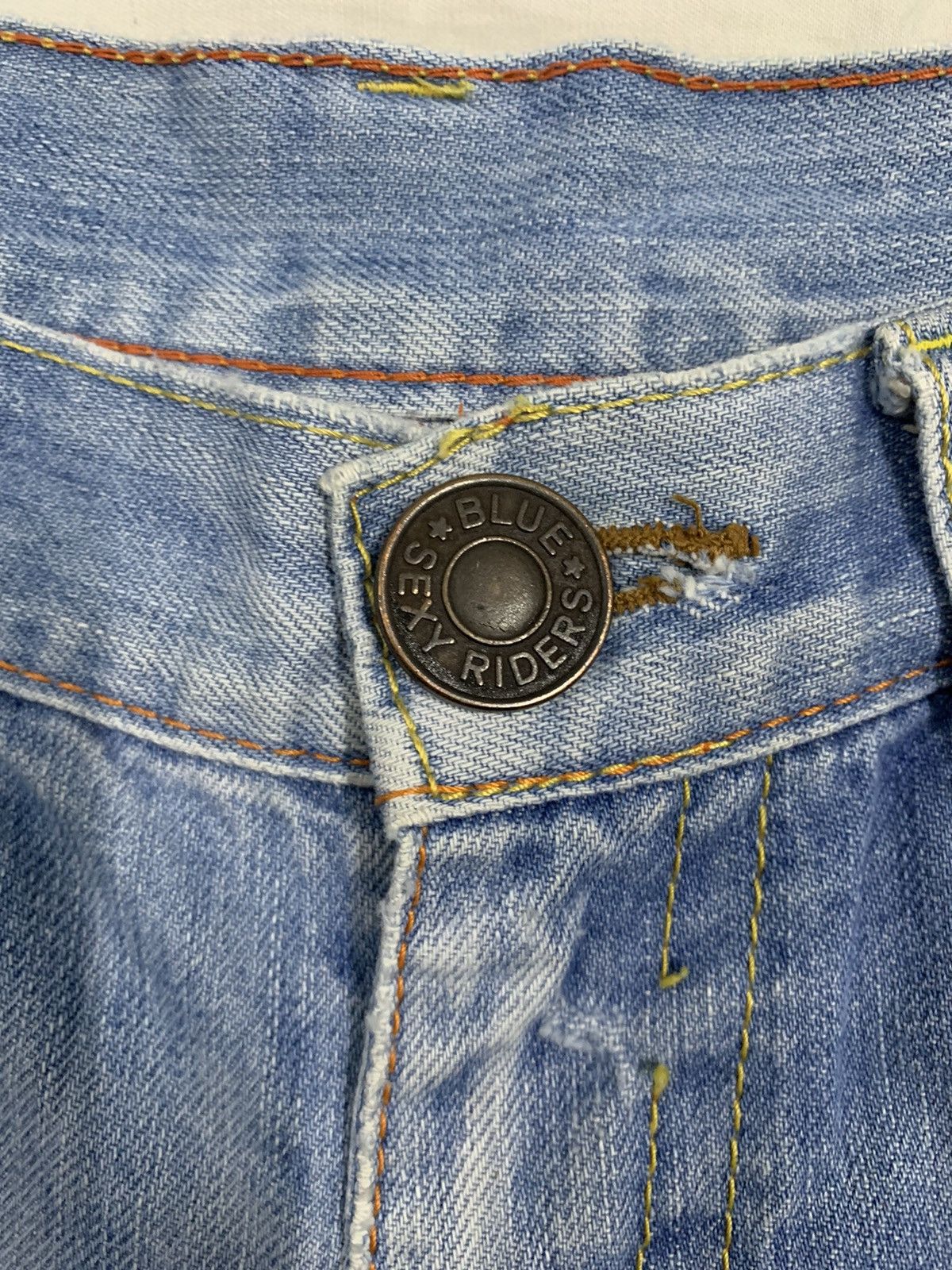 Blue Blue Japan Blue Blue Japan Light Wash Clawmark Distressed Denim Shorts Size 29" - 6 Thumbnail
