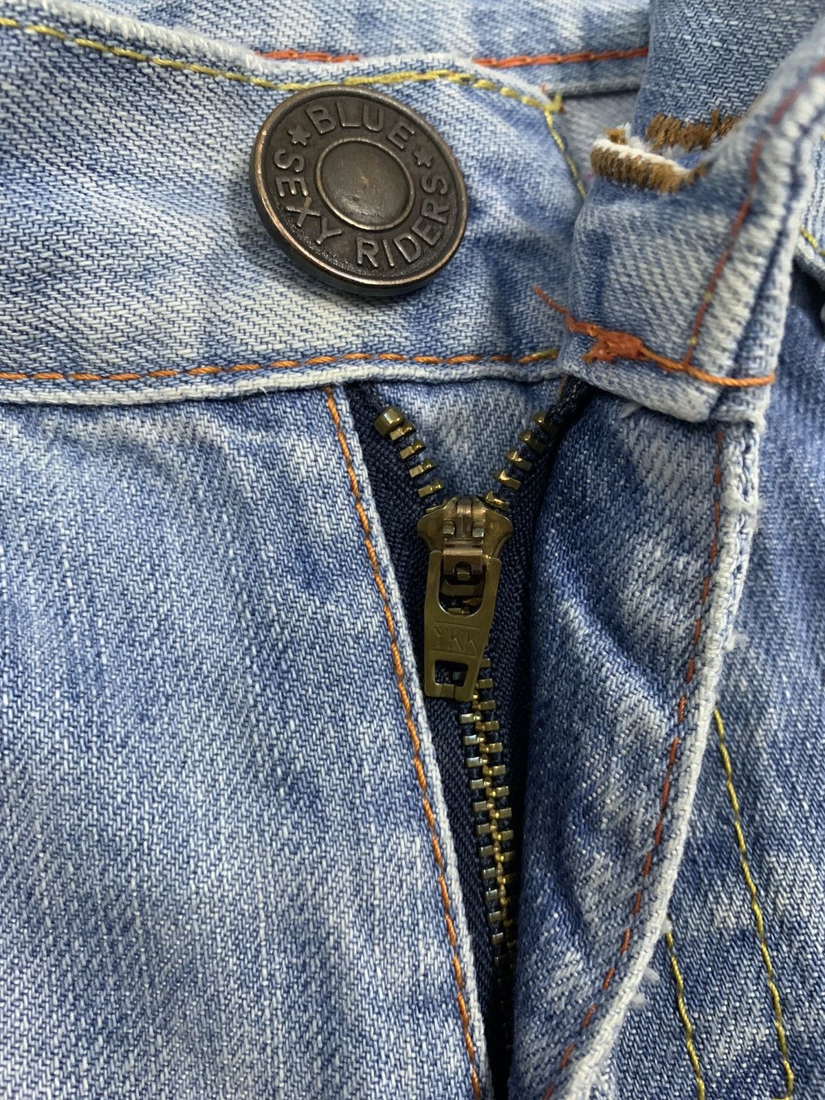 Blue Blue Japan Blue Blue Japan Light Wash Clawmark Distressed Denim Shorts Size 29" - 7 Thumbnail
