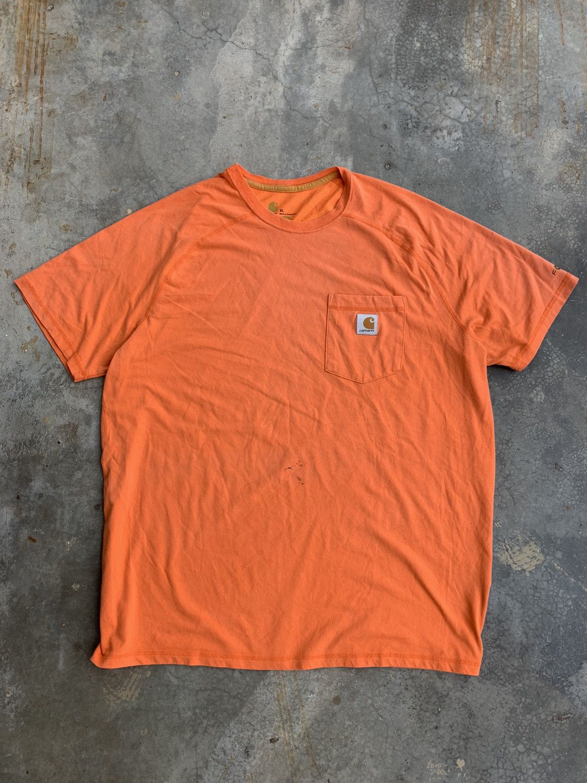 Carhartt Vintage neon Orange Carhartt Tee Size US XL / EU 56 / 4 - 1 Thumbnail