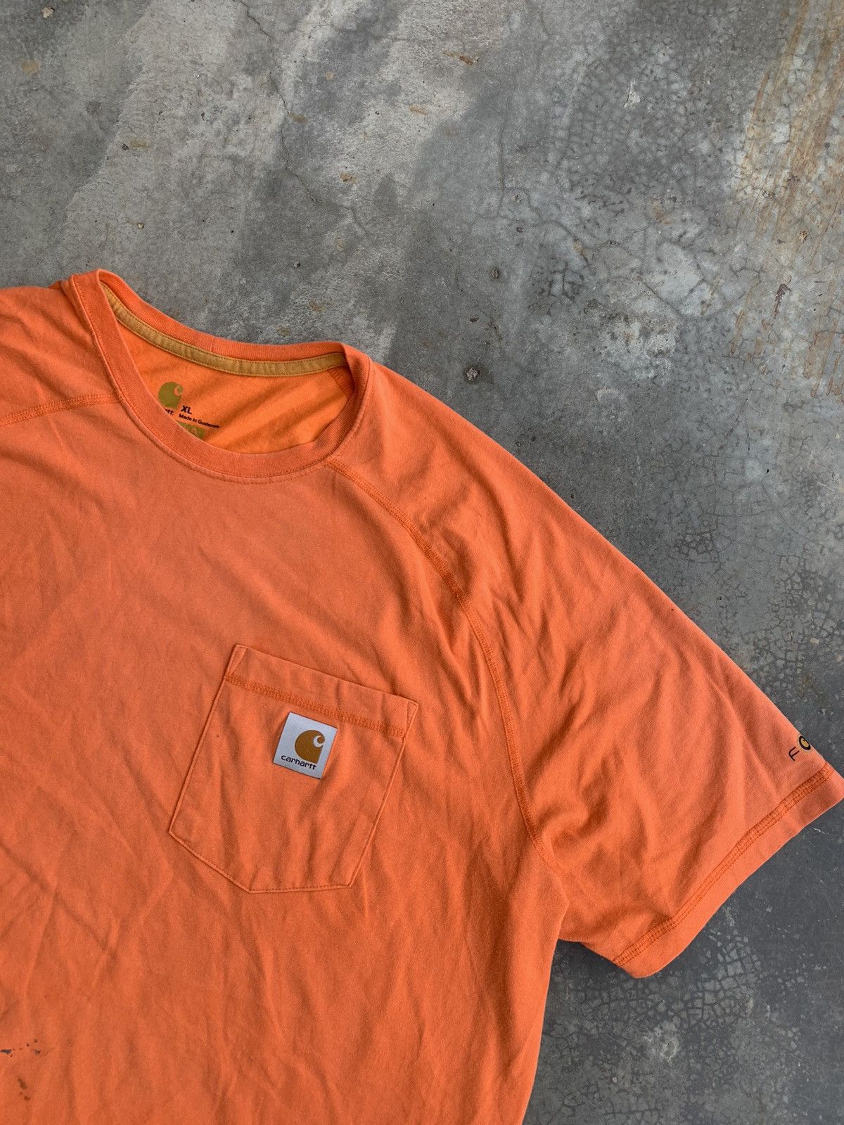 Carhartt Vintage neon Orange Carhartt Tee Size US XL / EU 56 / 4 - 3 Thumbnail