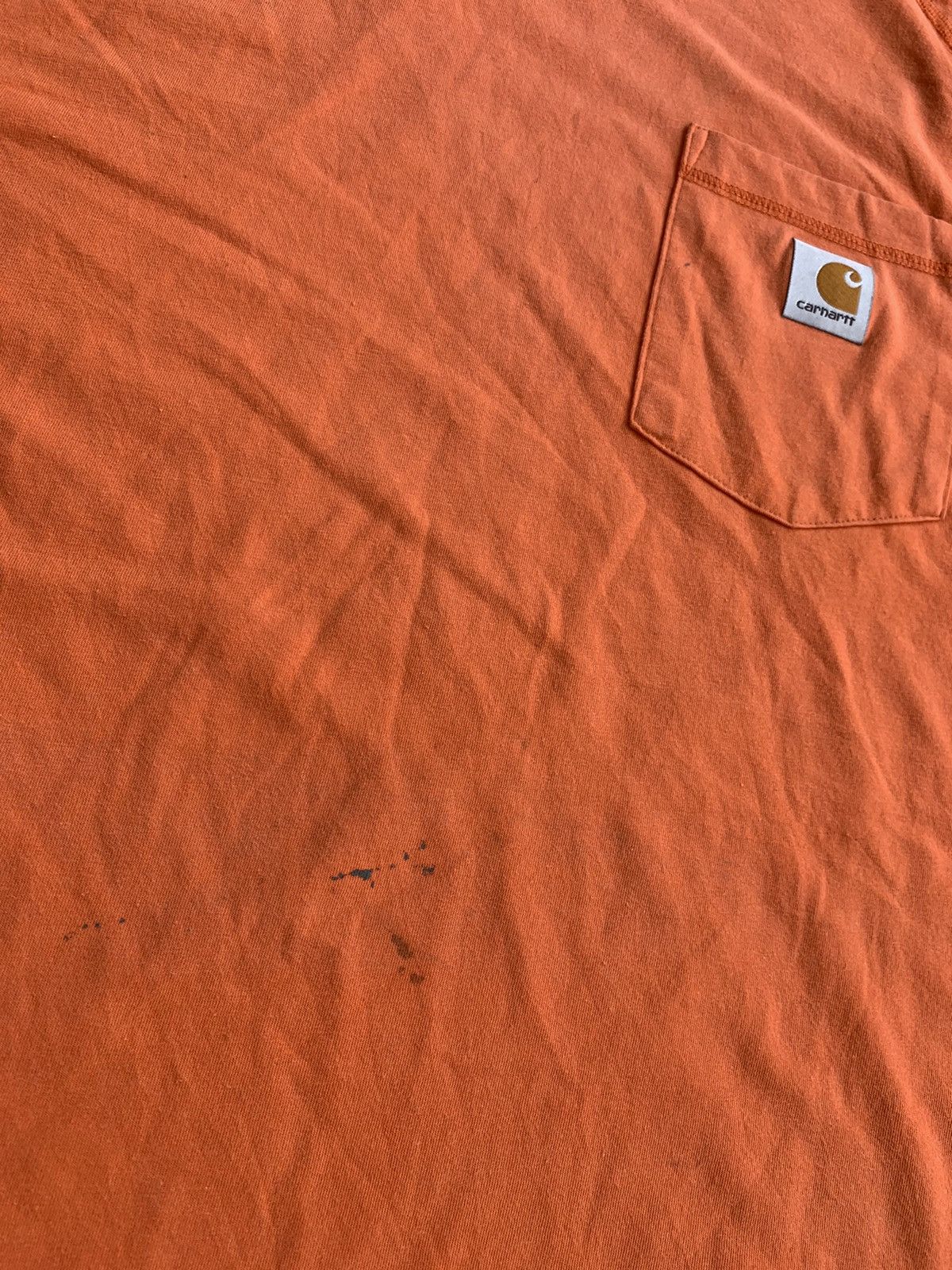 Carhartt Vintage neon Orange Carhartt Tee Size US XL / EU 56 / 4 - 4 Thumbnail
