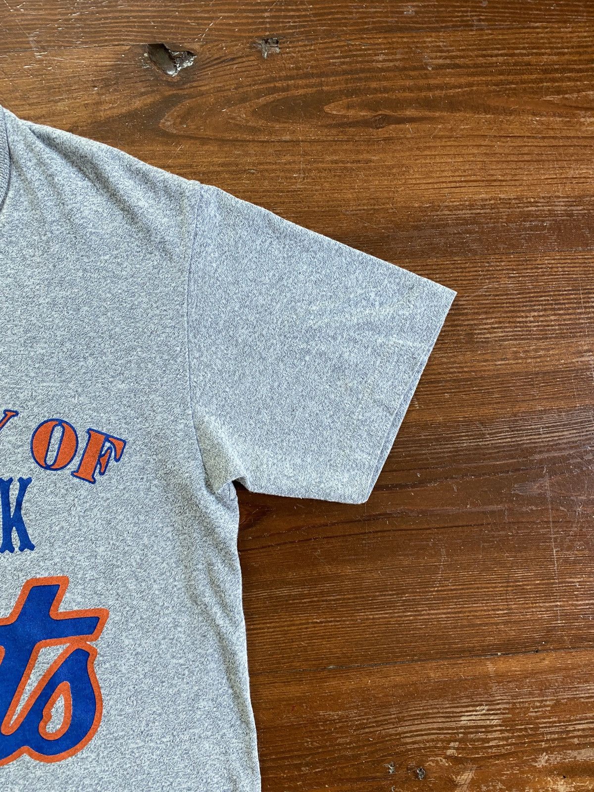 MLB Vintage 80’s New York Mets Single Stitch Trench Tee Size US XS / EU 42 / 0 - 3 Thumbnail
