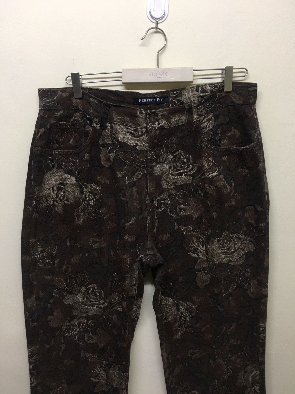 Bill Blass × Designer × Japanese Brand Japan Brand Bill Blass Flower motif Trouser Pants Size US 36 / EU 52 - 5 Thumbnail