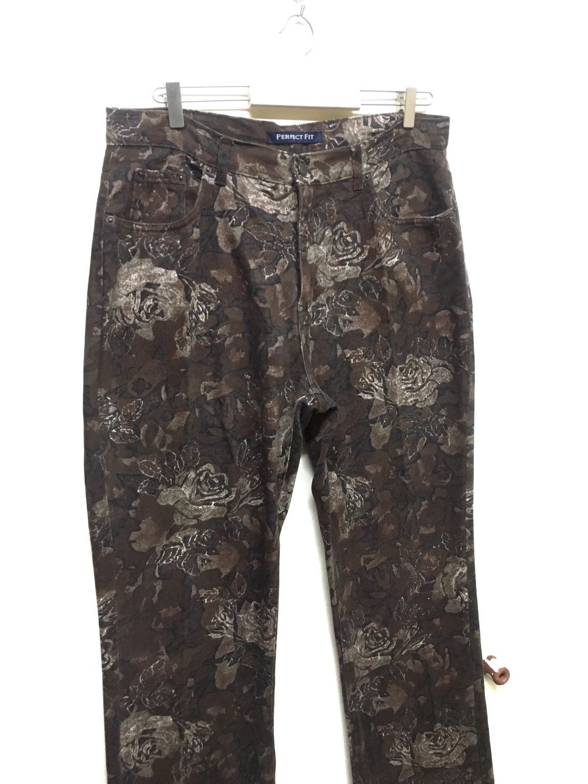 Japan Brand Bill Blass Flower motif Trouser Pants