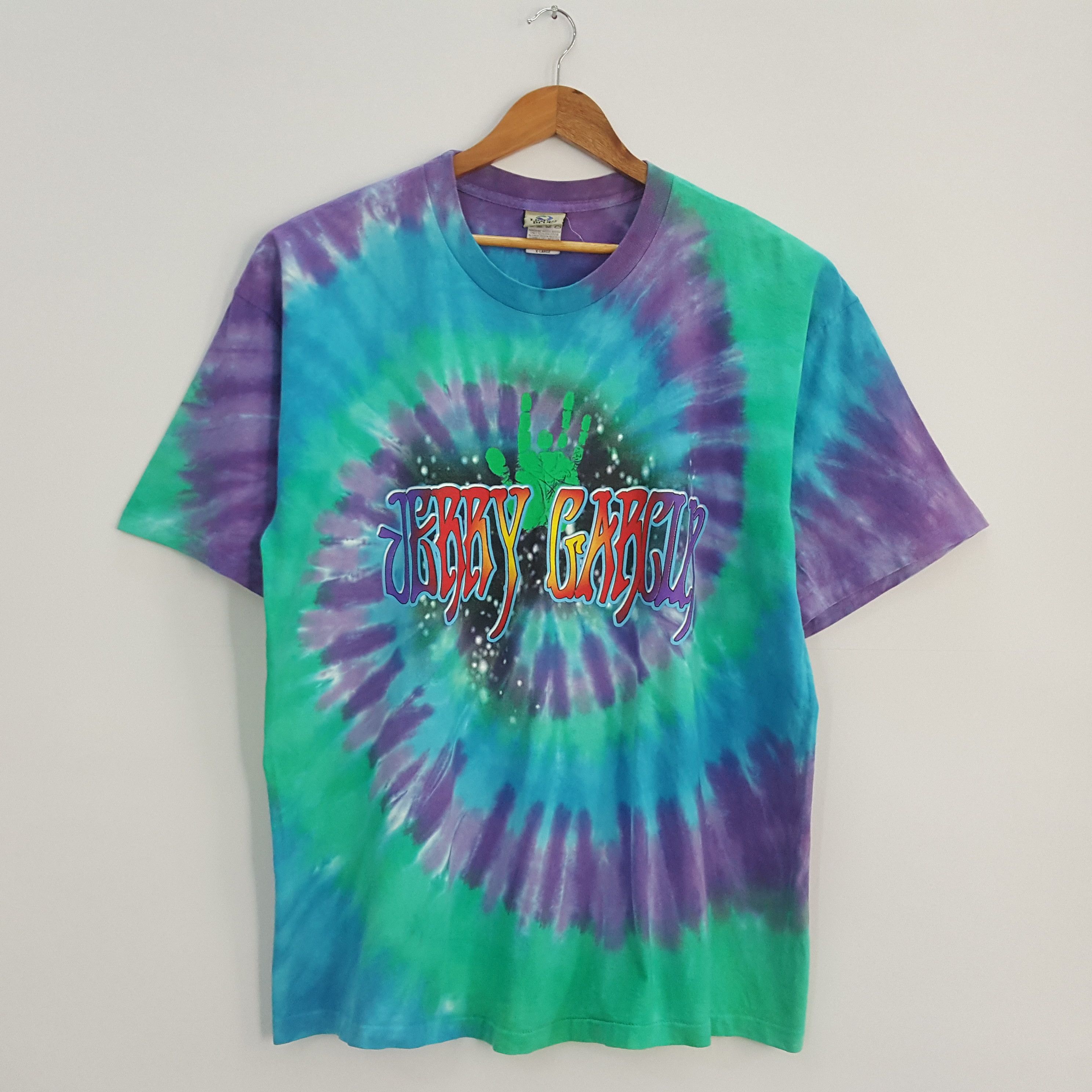 Band Tees × Liquid Blue × Vintage Vintage 90's JERRY GARCIA American Rock Band t-shirt Size US XL / EU 56 / 4 - 1 Thumbnail