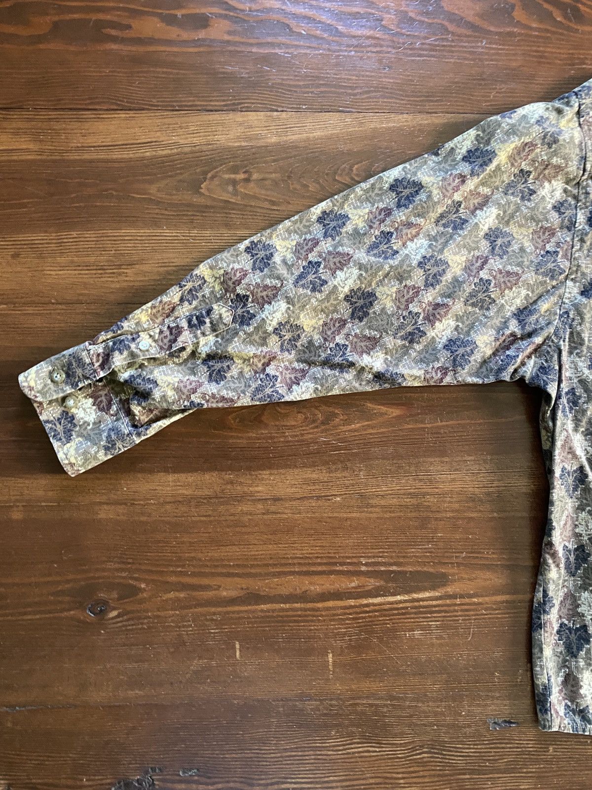 Natural Issue Vintage 90’s Natural Issue Leaves All Over Button Up Size US L / EU 52-54 / 3 - 10 Thumbnail