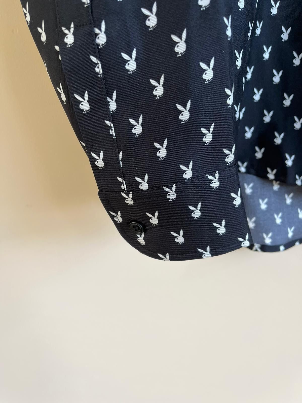 Amiri × Playboy Button up Shirt in Black Color with White Polka Size US M / EU 48-50 / 2 - 9 Thumbnail