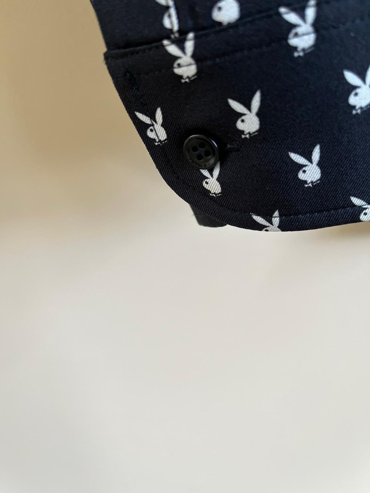 Amiri × Playboy Button up Shirt in Black Color with White Polka Size US M / EU 48-50 / 2 - 12 Thumbnail
