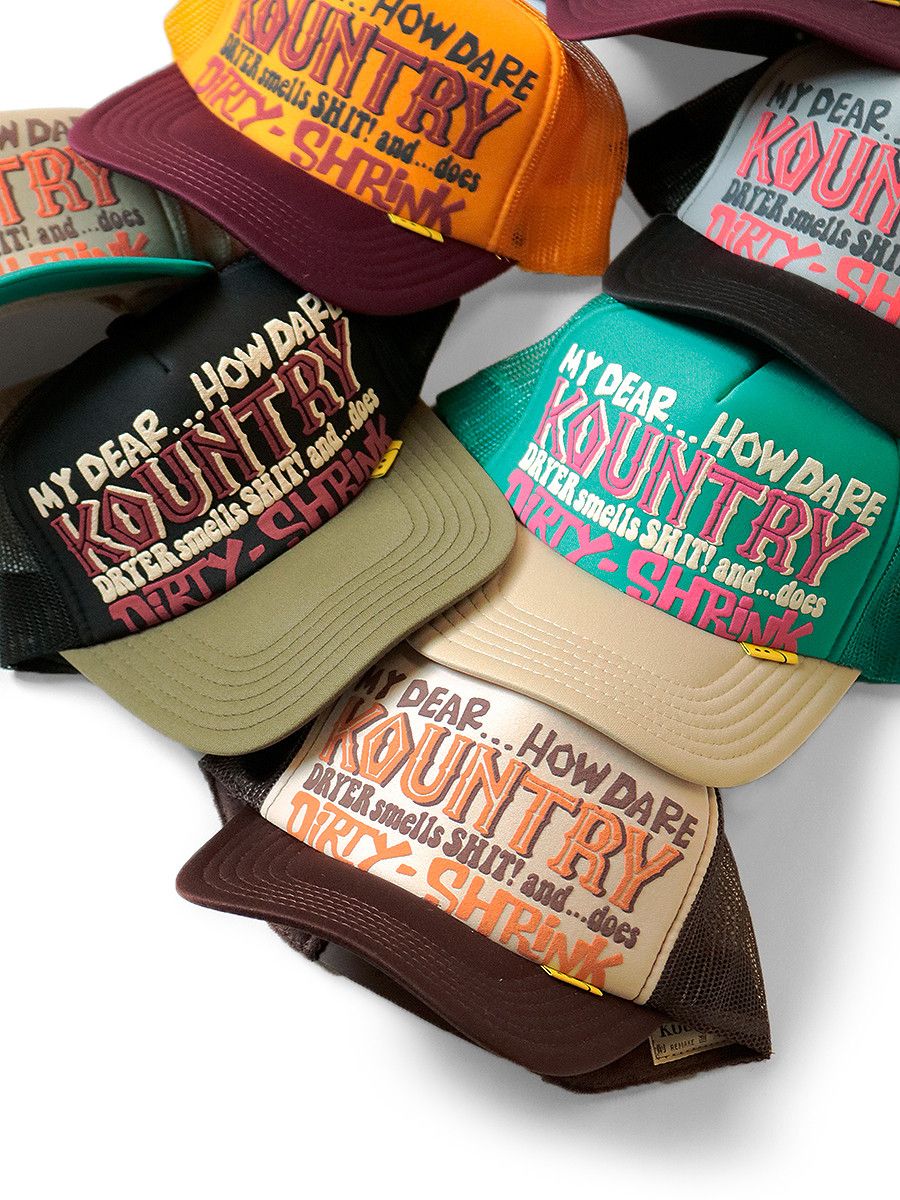 Kapital kapital kountry Dirty Shrink truck cap hat trucker ecru Size ONE SIZE - 7 Thumbnail