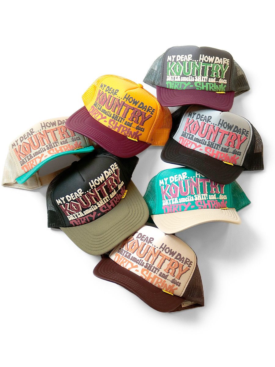 Kapital kapital kountry Dirty Shrink truck cap hat trucker ecru Size ONE SIZE - 6 Thumbnail