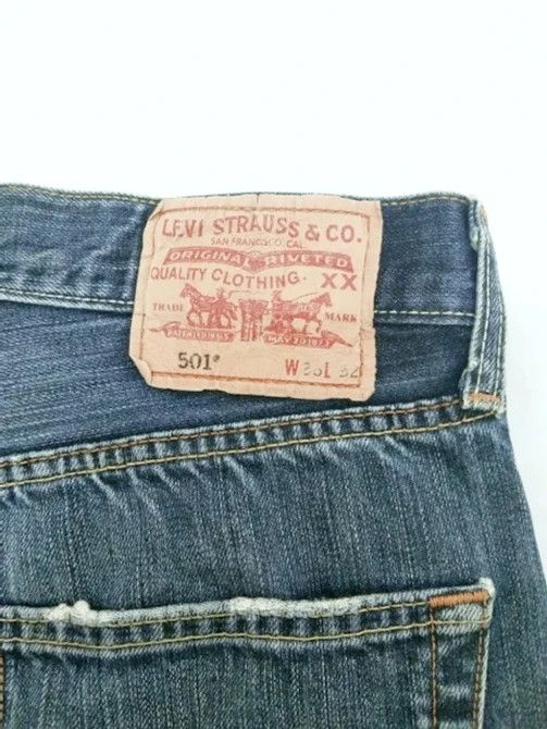 Levi's × Vintage Vintage Levis 501 Straight Leg Distressed Jeans 36x30 Size US 36 / EU 52 - 5 Thumbnail