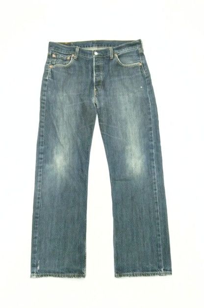 image of Levis x Vintage Levi's 501 Washed Blue Distressed Jeans 36X30, Men's