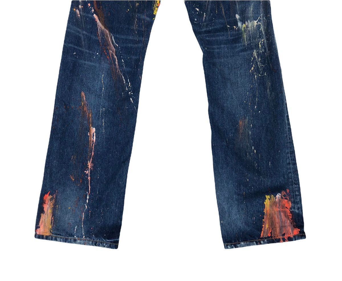 Japanese Brand Japanese Nicole For Men Custom Painted Flare Jeans Size US 32 / EU 48 - 6 Thumbnail