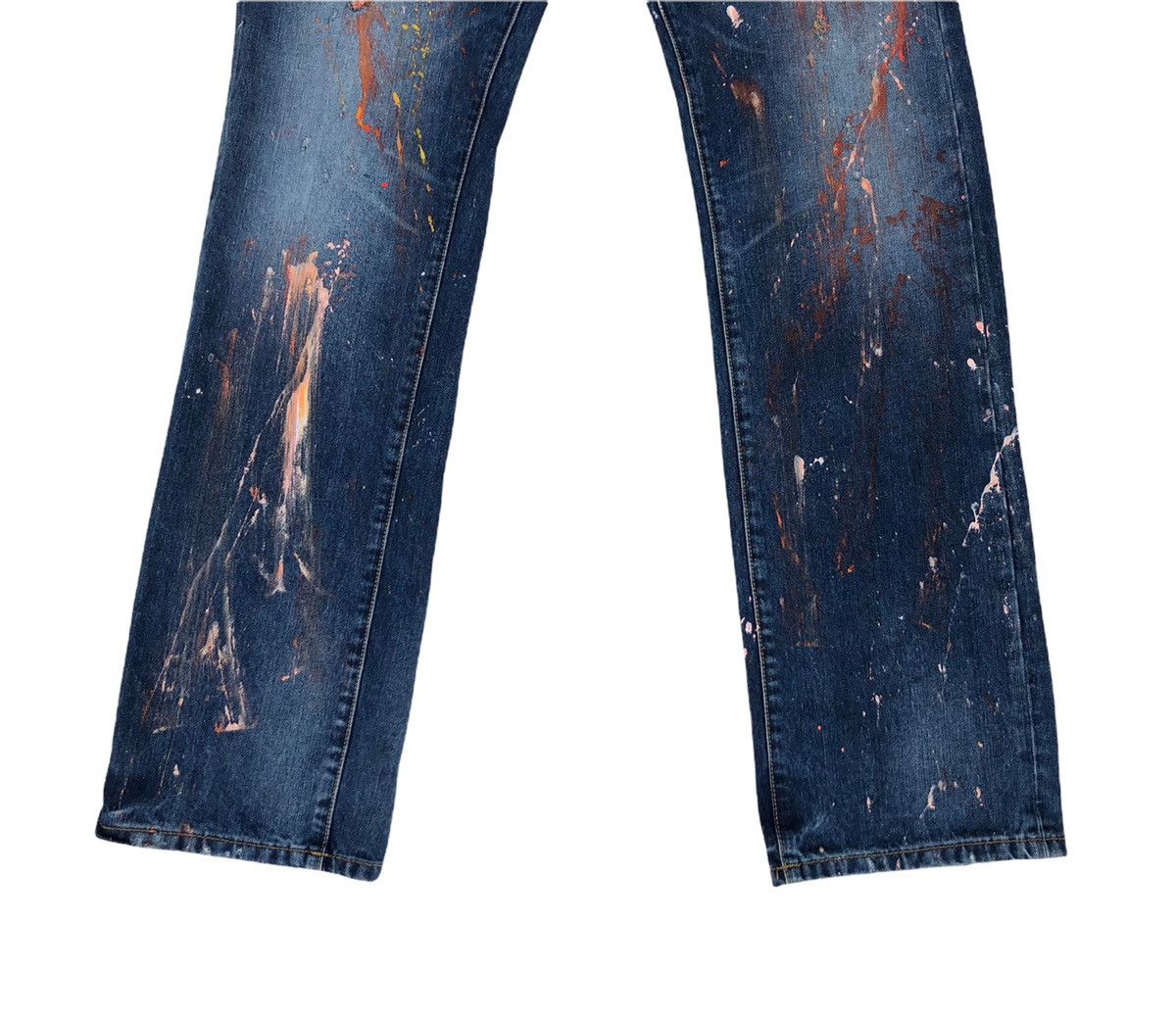 Japanese Brand Japanese Nicole For Men Custom Painted Flare Jeans Size US 32 / EU 48 - 4 Thumbnail