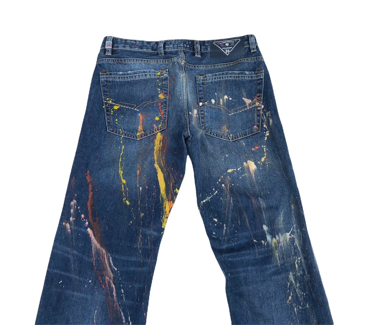 Japanese Brand Japanese Nicole For Men Custom Painted Flare Jeans Size US 32 / EU 48 - 5 Thumbnail