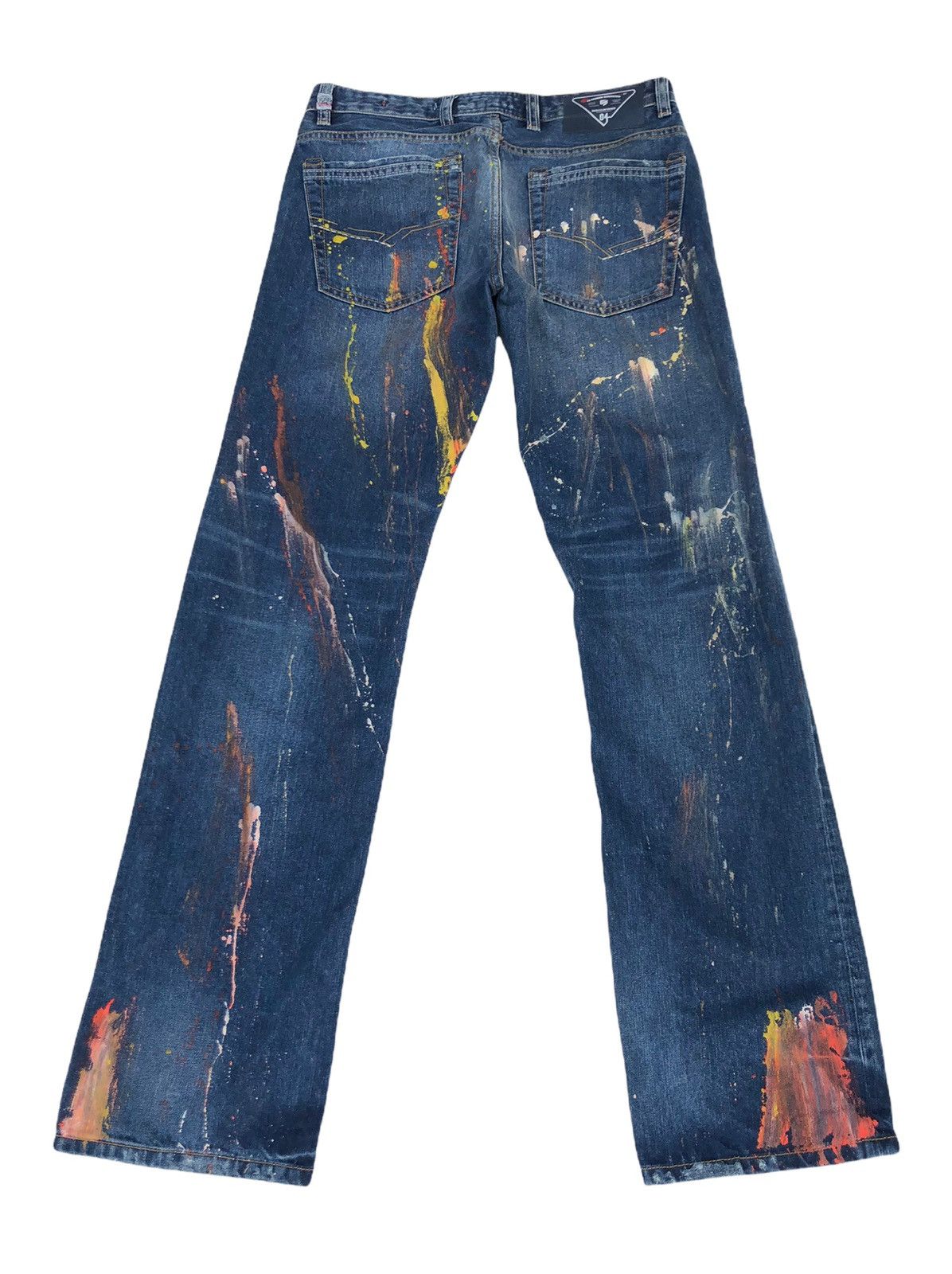 Japanese Brand Japanese Nicole For Men Custom Painted Flare Jeans Size US 32 / EU 48 - 2 Thumbnail