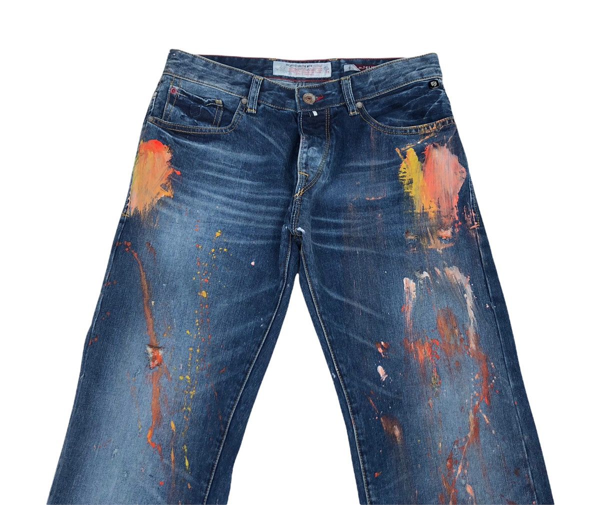 Japanese Brand Japanese Nicole For Men Custom Painted Flare Jeans Size US 32 / EU 48 - 3 Thumbnail