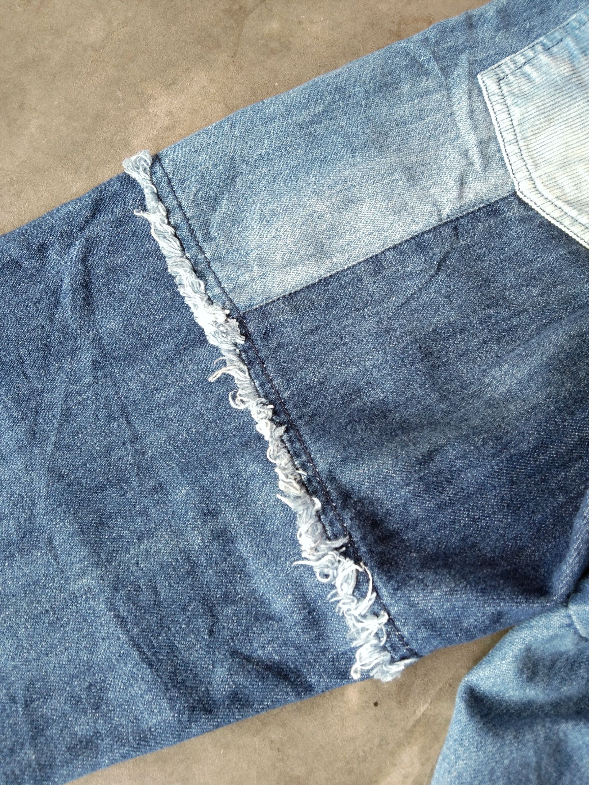Japanese Brand × Jean Japanese Brand As Know As Patchwork Cropped Jeans Size US 29 - 4 Thumbnail