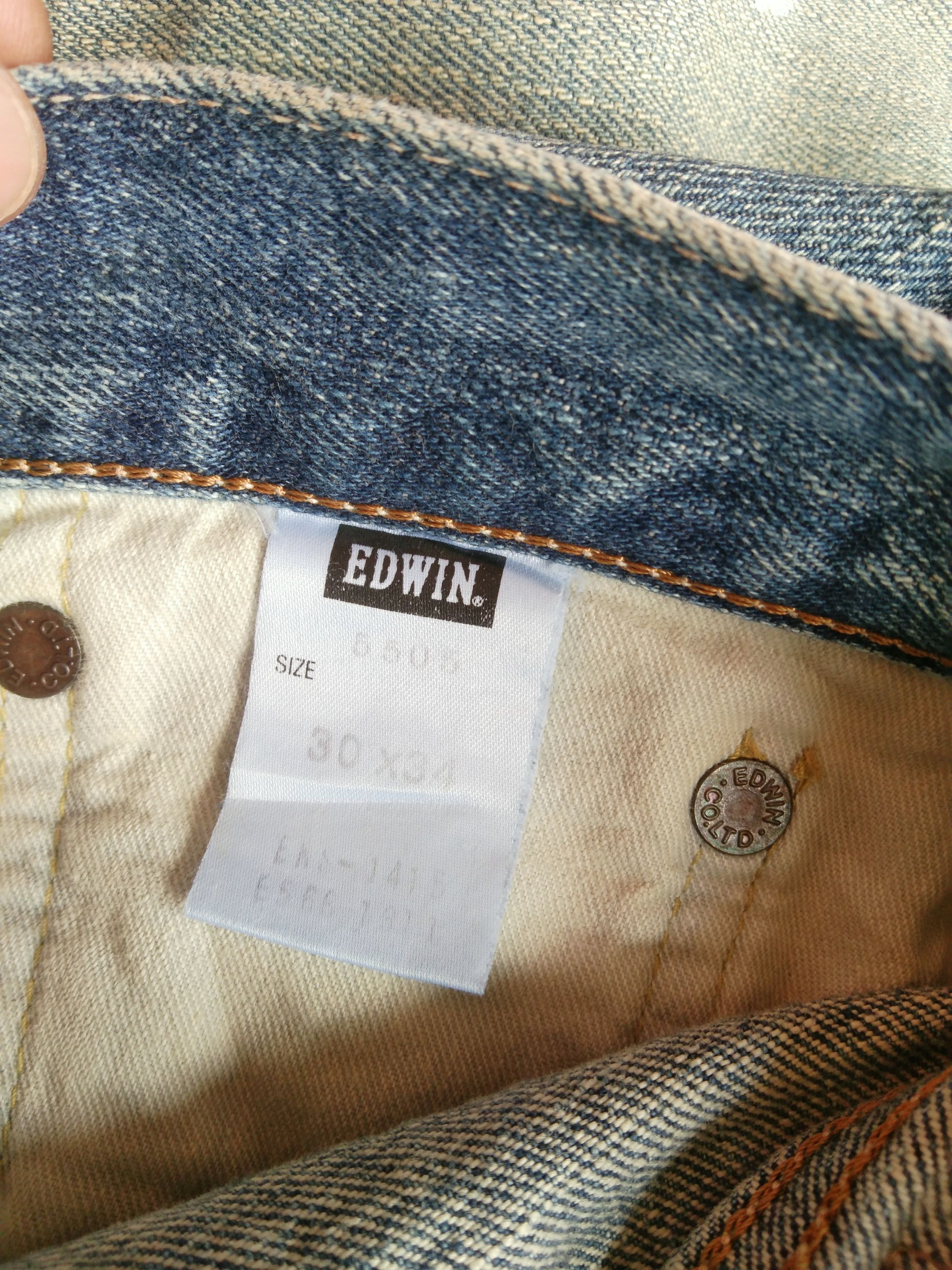 Japanese Brand × Jean × Vintage 90s Vintage Edwin 505x Japan Selvedge Redline Painter Jeans Size US 30 / EU 46 - 6 Thumbnail