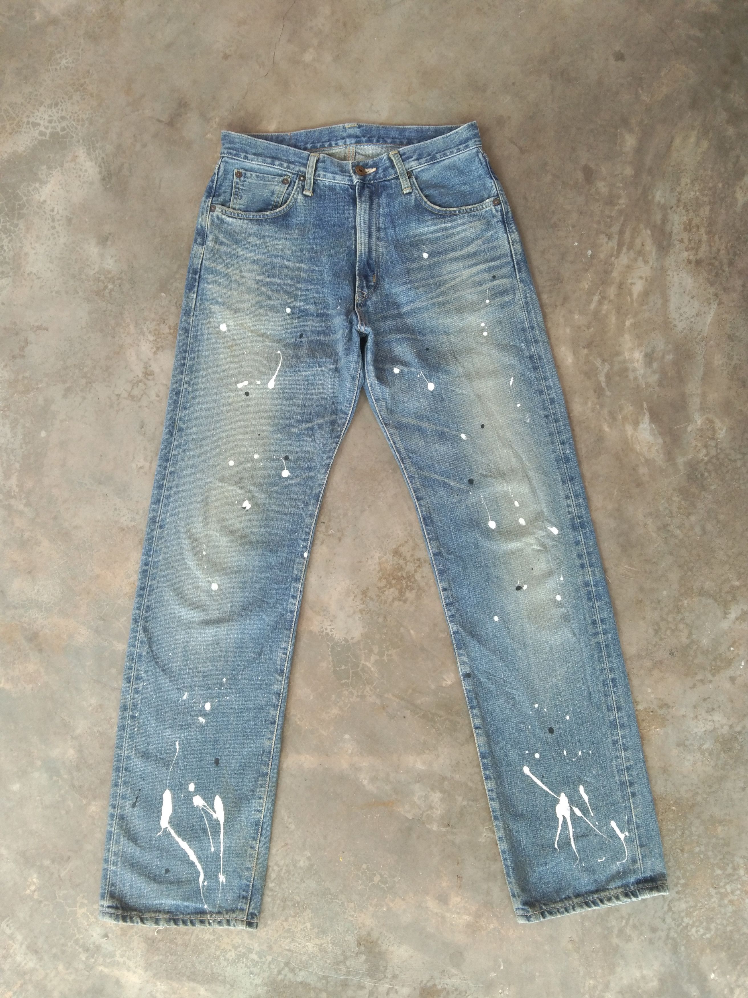 Japanese Brand × Jean × Vintage 90s Vintage Edwin 505x Japan Selvedge Redline Painter Jeans Size US 30 / EU 46 - 1 Thumbnail