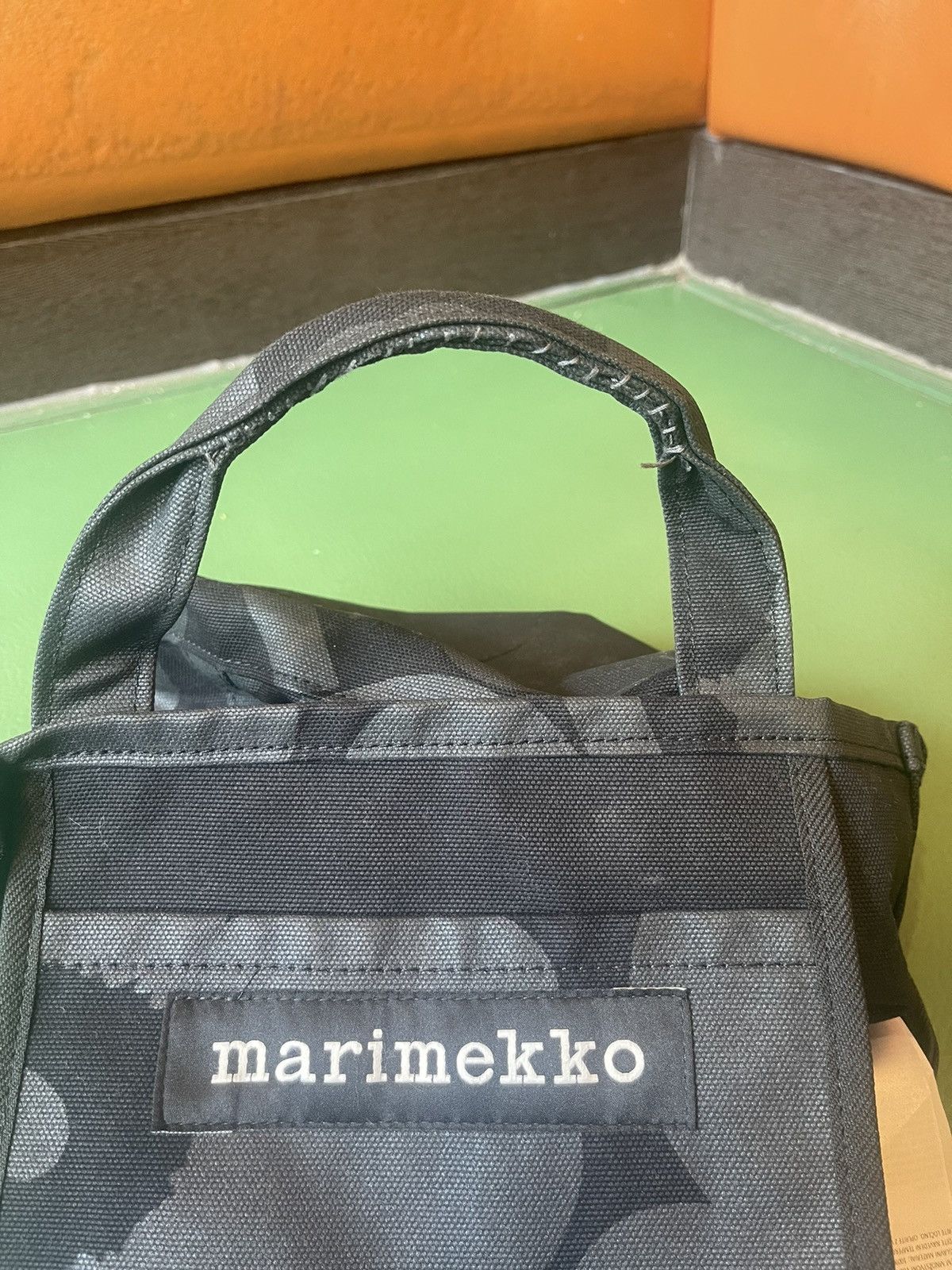 Marimekko Rare MARIMEKKO Floral Big All Over Black Blackout Tote Size ONE SIZE - 6 Thumbnail