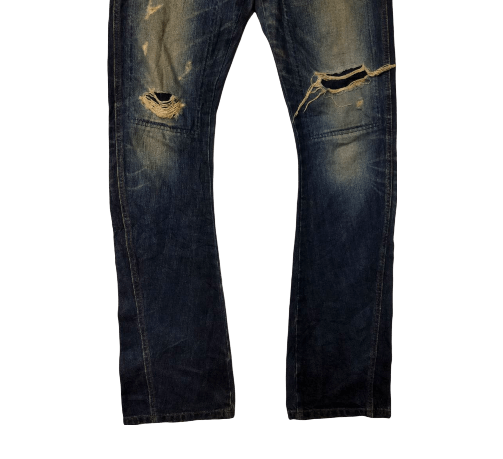 Schlussel Schlussel Japan Distressed Style Jeans Size US 33 - 3 Thumbnail