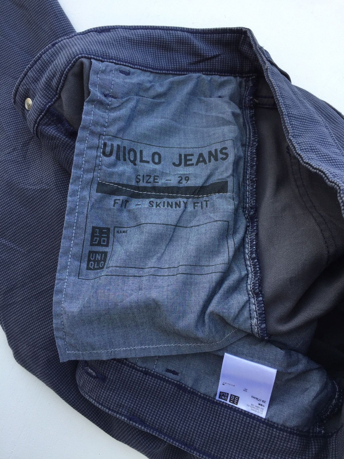 Japanese Brand × Uniqlo Uniqlo Skinny Checkered Pants Size US 29 - 3 Thumbnail