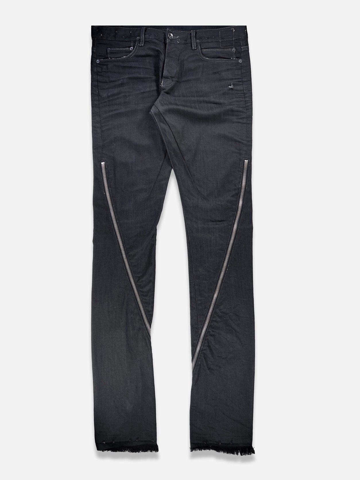 Rick Owens × Rick Owens Drkshdw Waxed Banana Cut Jeans - SS09 