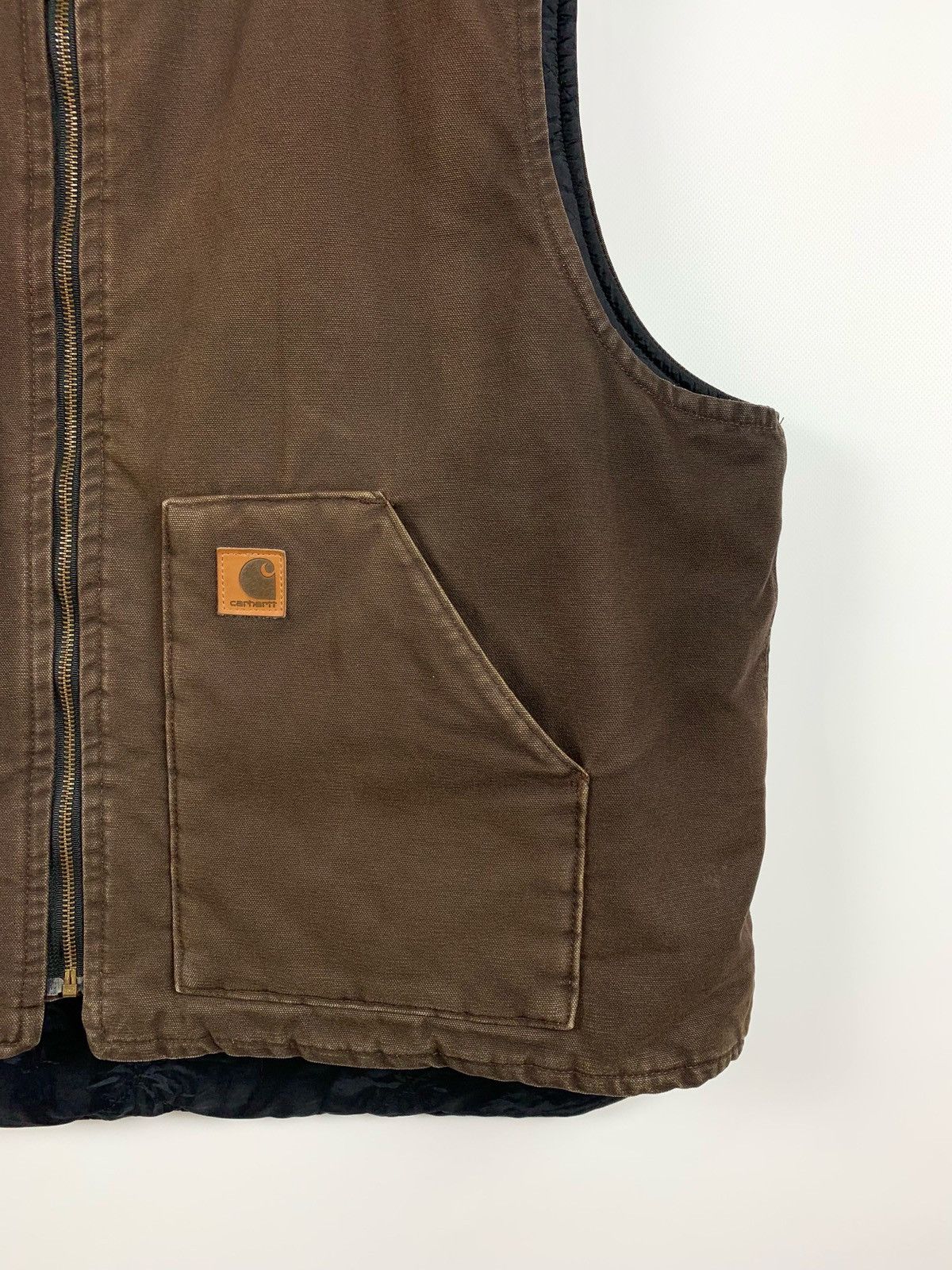 Carhartt 90s Vintage Carhartt Brown Work Vest Jacket Size US XXL / EU 58 / 5 - 3 Thumbnail