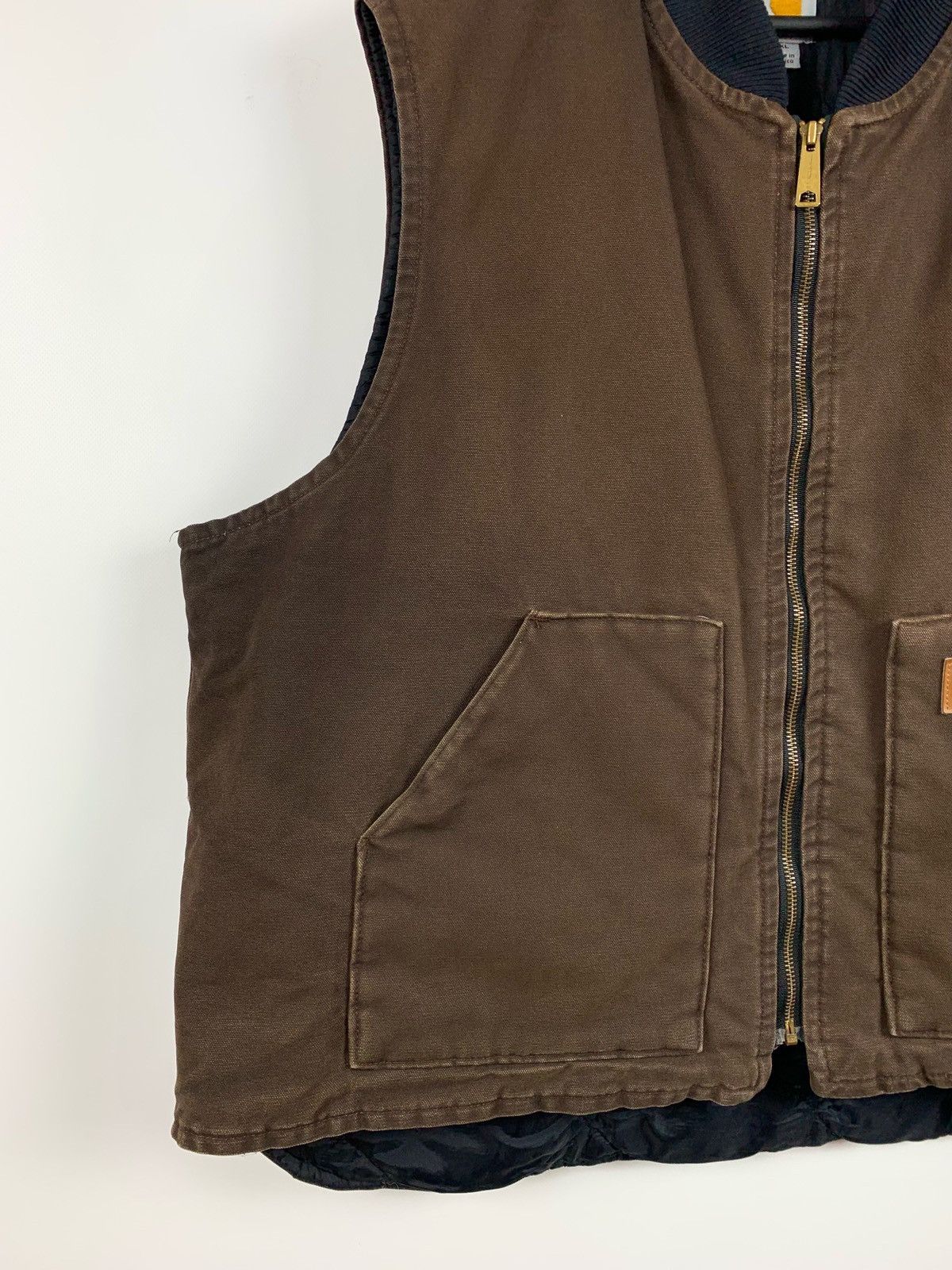 Carhartt 90s Vintage Carhartt Brown Work Vest Jacket Size US XXL / EU 58 / 5 - 4 Thumbnail