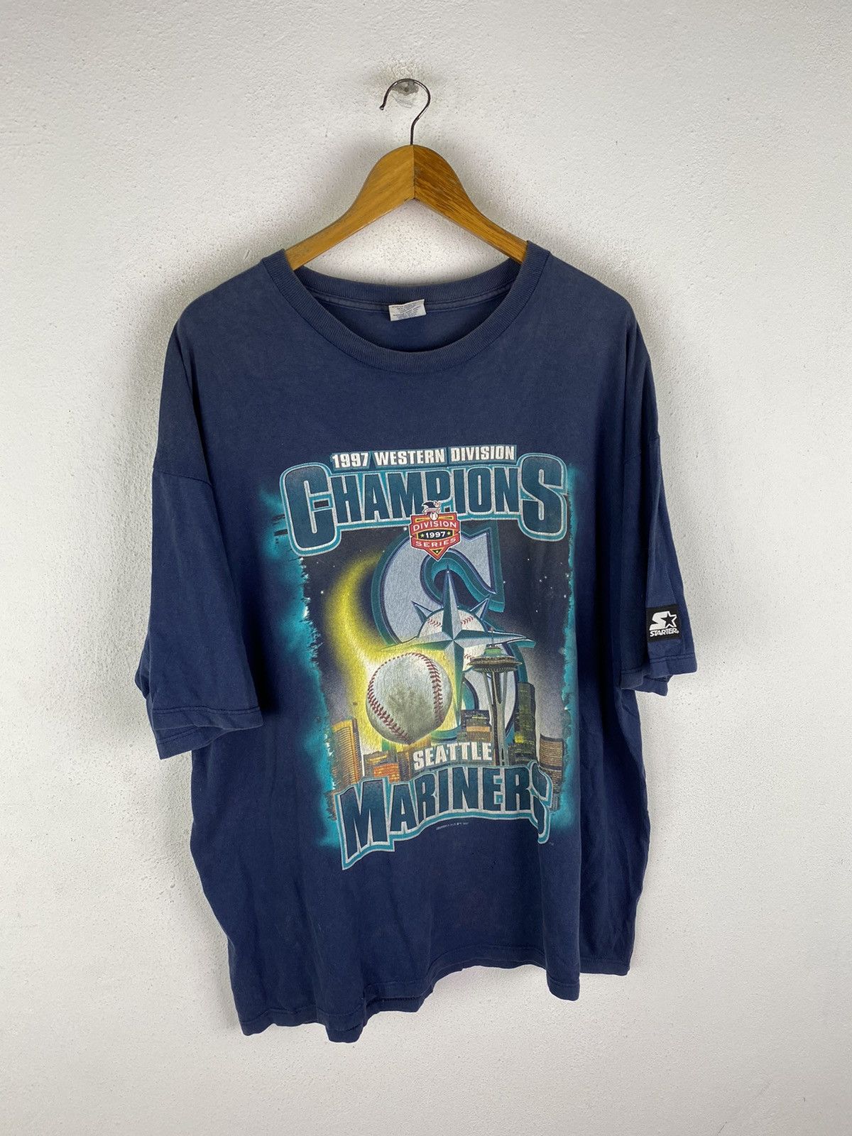 MLB × Starter × Vintage 🔥SALE🔥VINTAGE WESTERN DIVISION CHAMPIONS SEATTLE MARINES Size US XL / EU 56 / 4 - 3 Thumbnail