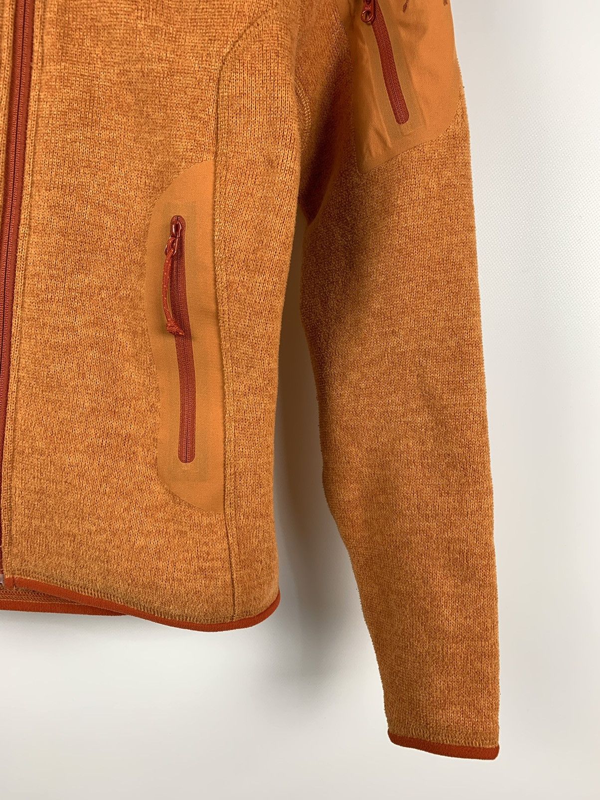 Arc'teryx WMNS Vintage Arcteryx Orange Zip Fleece Hoodie Jacket Size XS / US 0-2 / IT 36-38 - 7 Thumbnail