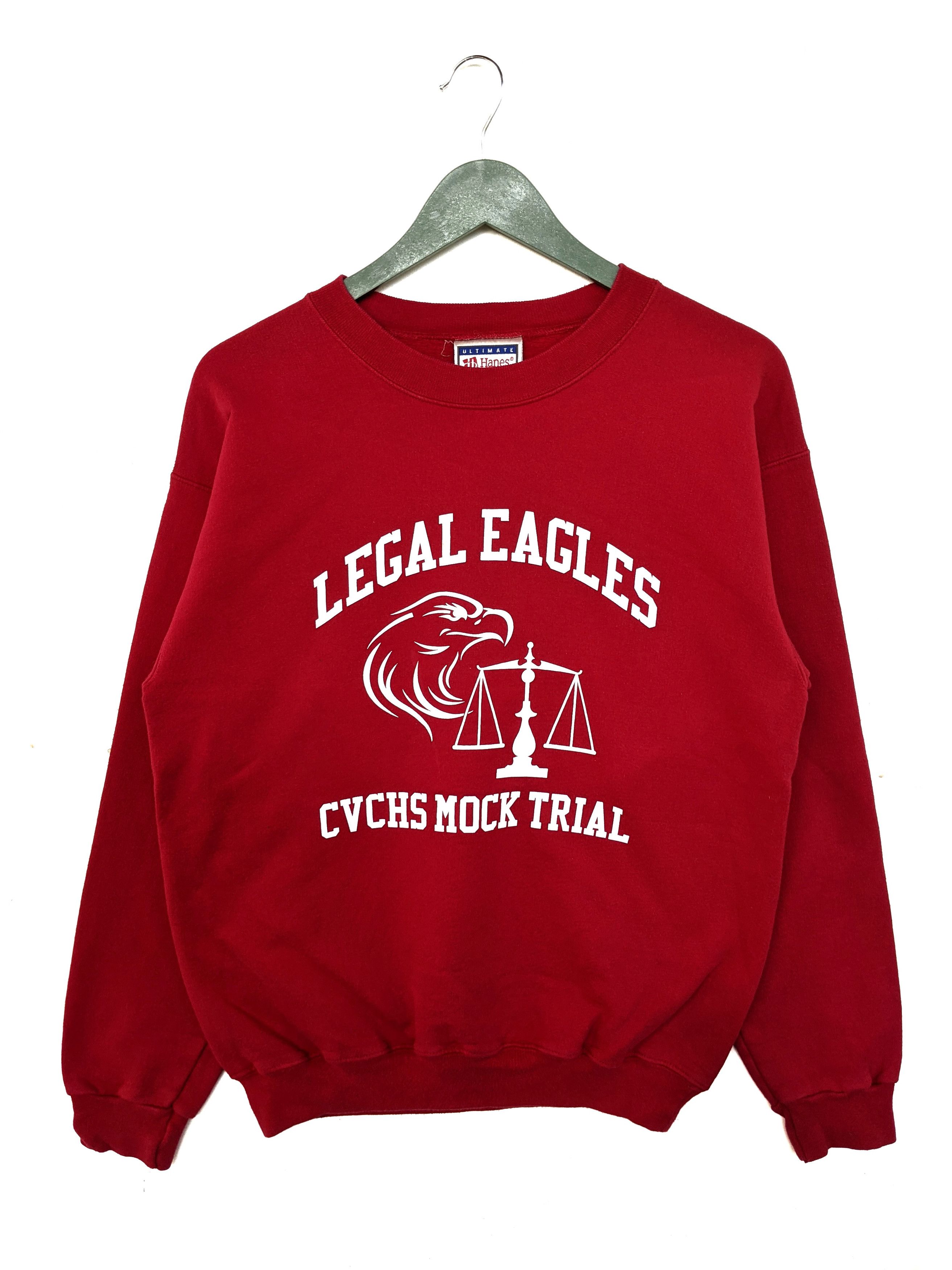 Hanes × Vintage Vintage 90s CVCHS Mock Trial Sweatshirt/Size S Size US S / EU 44-46 / 1 - 1 Thumbnail