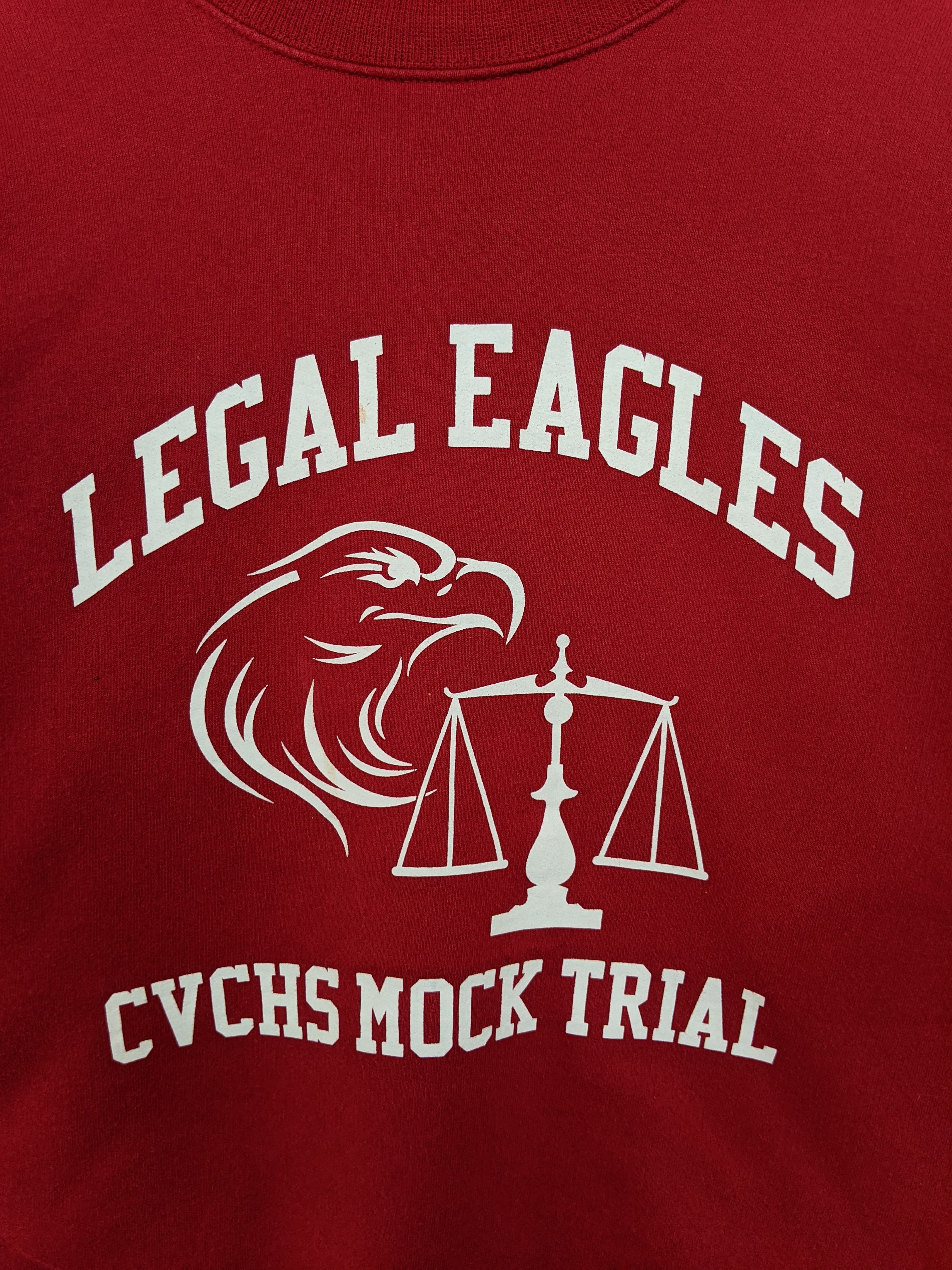 Hanes × Vintage Vintage 90s CVCHS Mock Trial Sweatshirt/Size S Size US S / EU 44-46 / 1 - 3 Thumbnail
