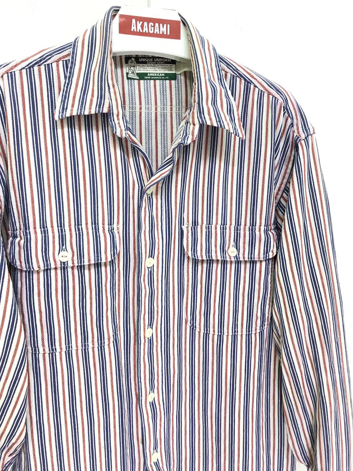 Japanese Brand Made in Japan Sugar Cane Toyo Enterprise Pinstriped 6🟩9 Size US M / EU 48-50 / 2 - 3 Thumbnail