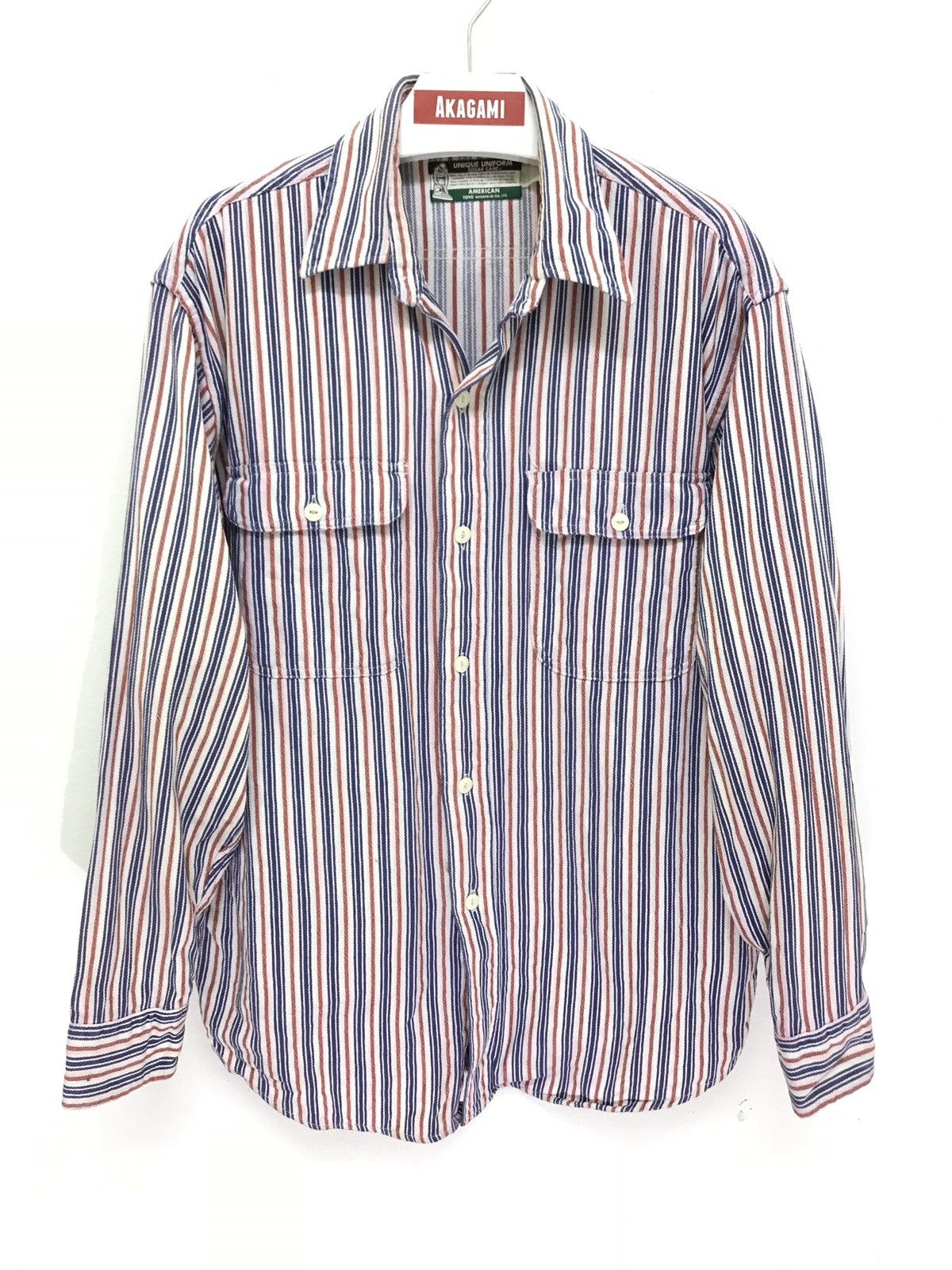 Japanese Brand Made in Japan Sugar Cane Toyo Enterprise Pinstriped 6🟩9 Size US M / EU 48-50 / 2 - 1 Thumbnail