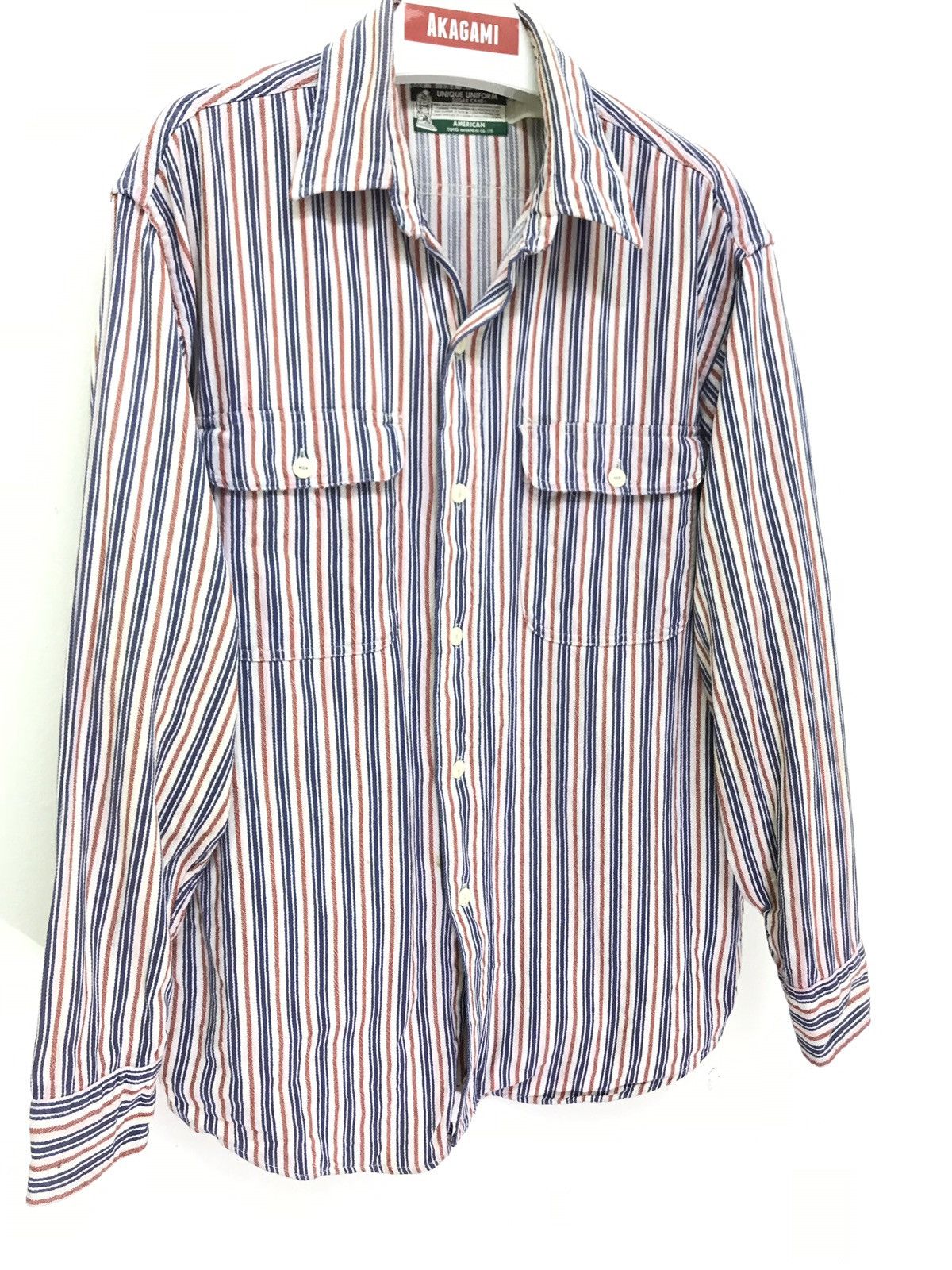 Japanese Brand Made in Japan Sugar Cane Toyo Enterprise Pinstriped 6🟩9 Size US M / EU 48-50 / 2 - 2 Thumbnail