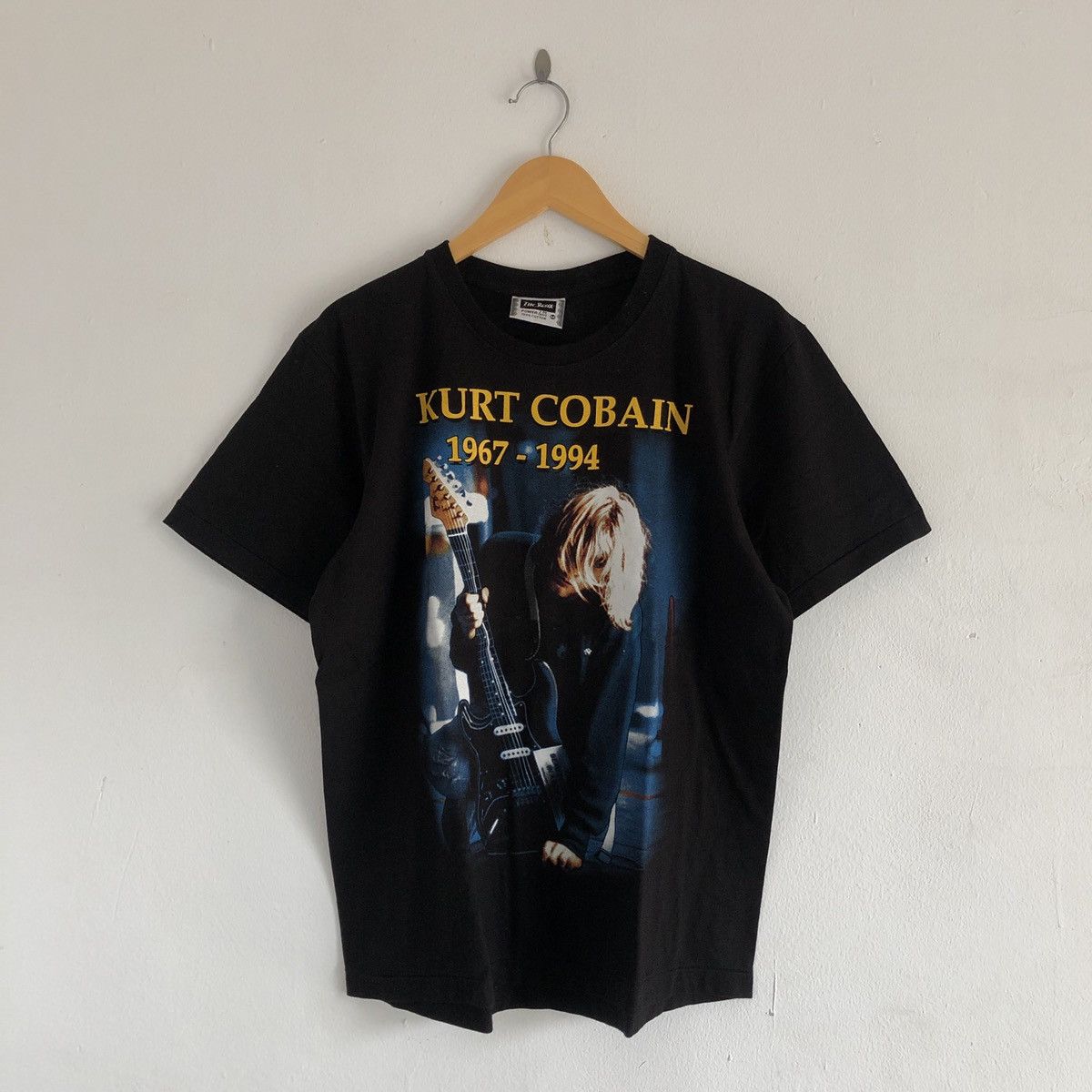 Band Tees × Vintage Vintage 90s bootleg Kurt Cobain memorial t-shirt Size US M / EU 48-50 / 2 - 1 Thumbnail
