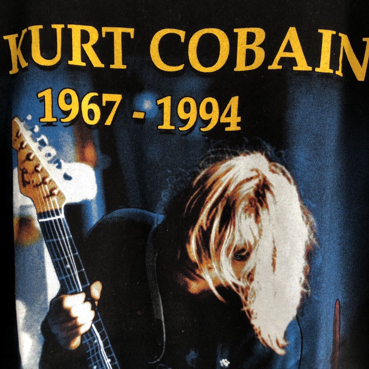 Band Tees × Vintage Vintage 90s bootleg Kurt Cobain memorial t-shirt Size US M / EU 48-50 / 2 - 3 Thumbnail