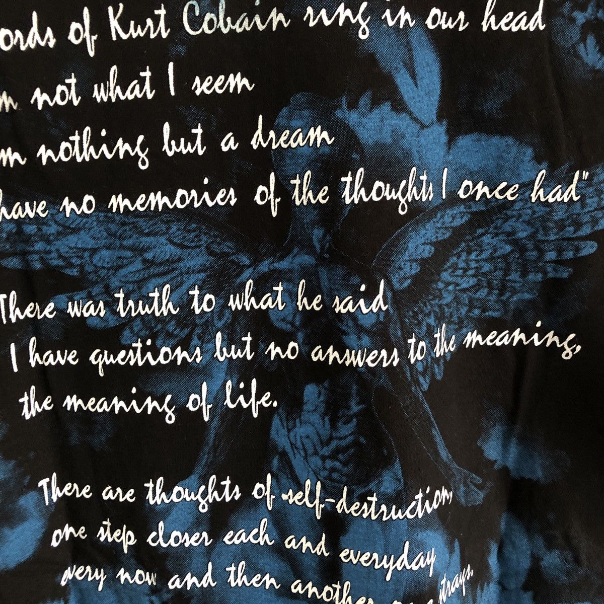 Band Tees × Vintage Vintage 90s bootleg Kurt Cobain memorial t-shirt Size US M / EU 48-50 / 2 - 5 Thumbnail